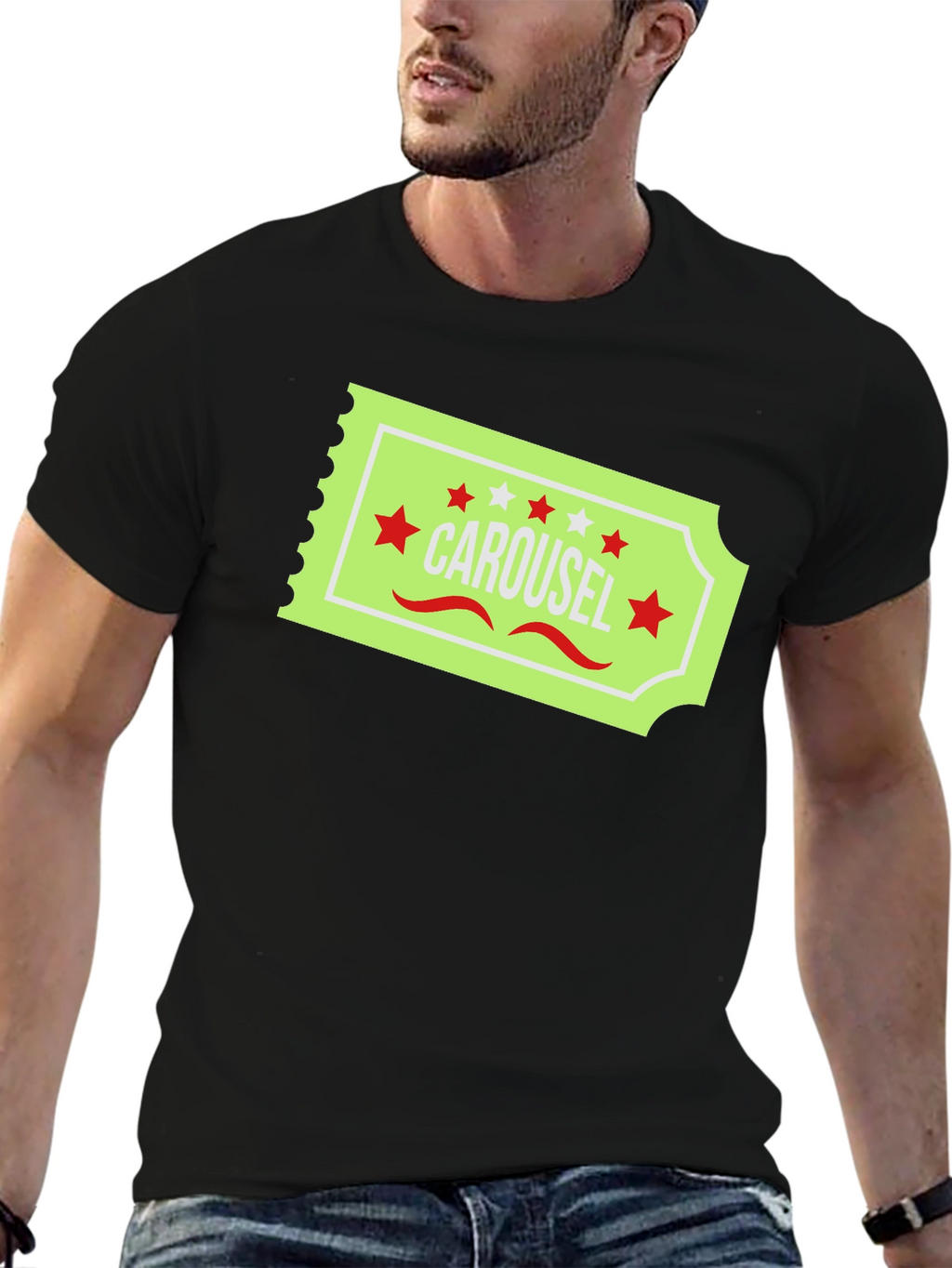 Carousel Ticket Graphic T-Shirt