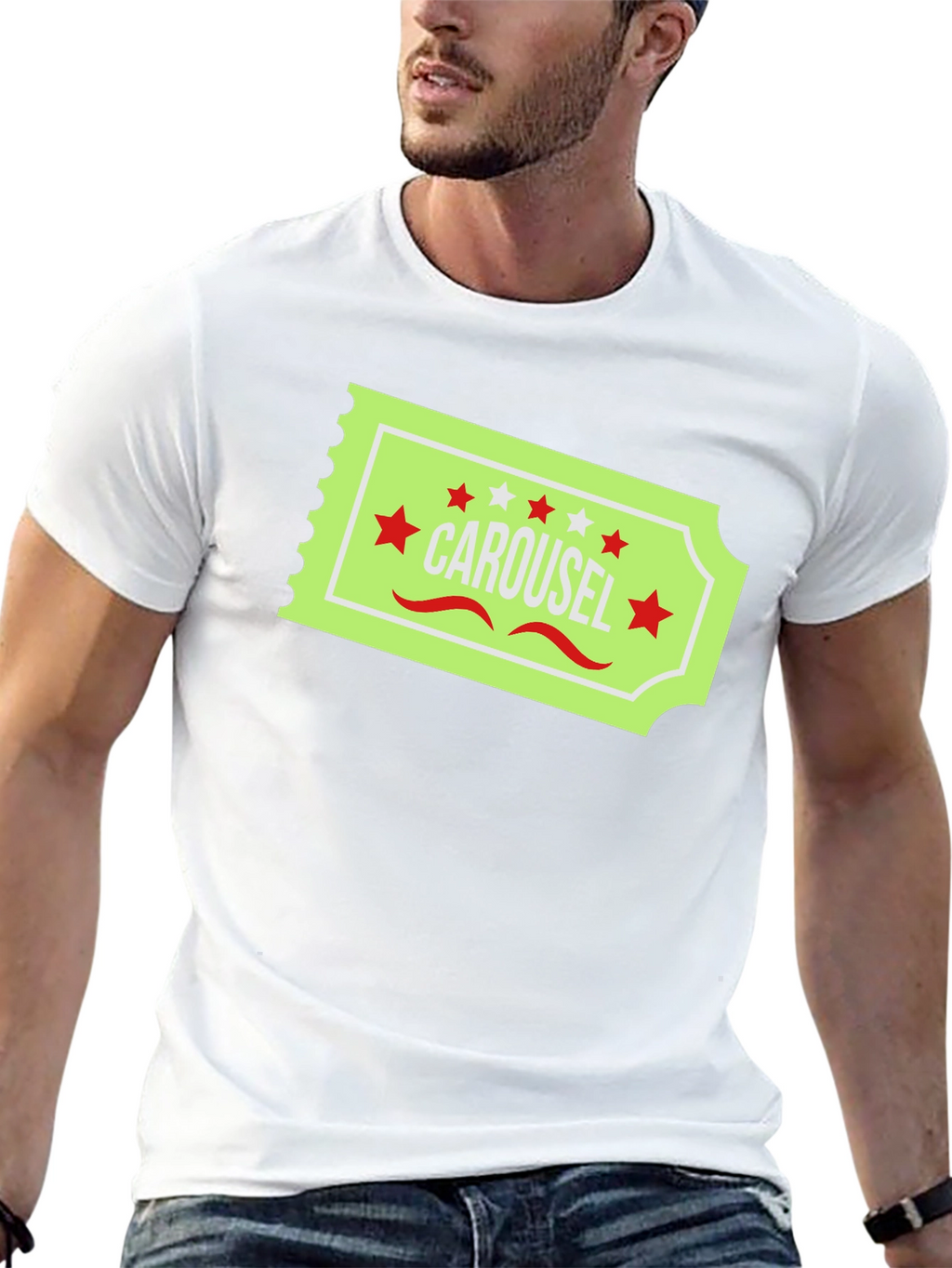 Carousel Ticket Graphic T-Shirt