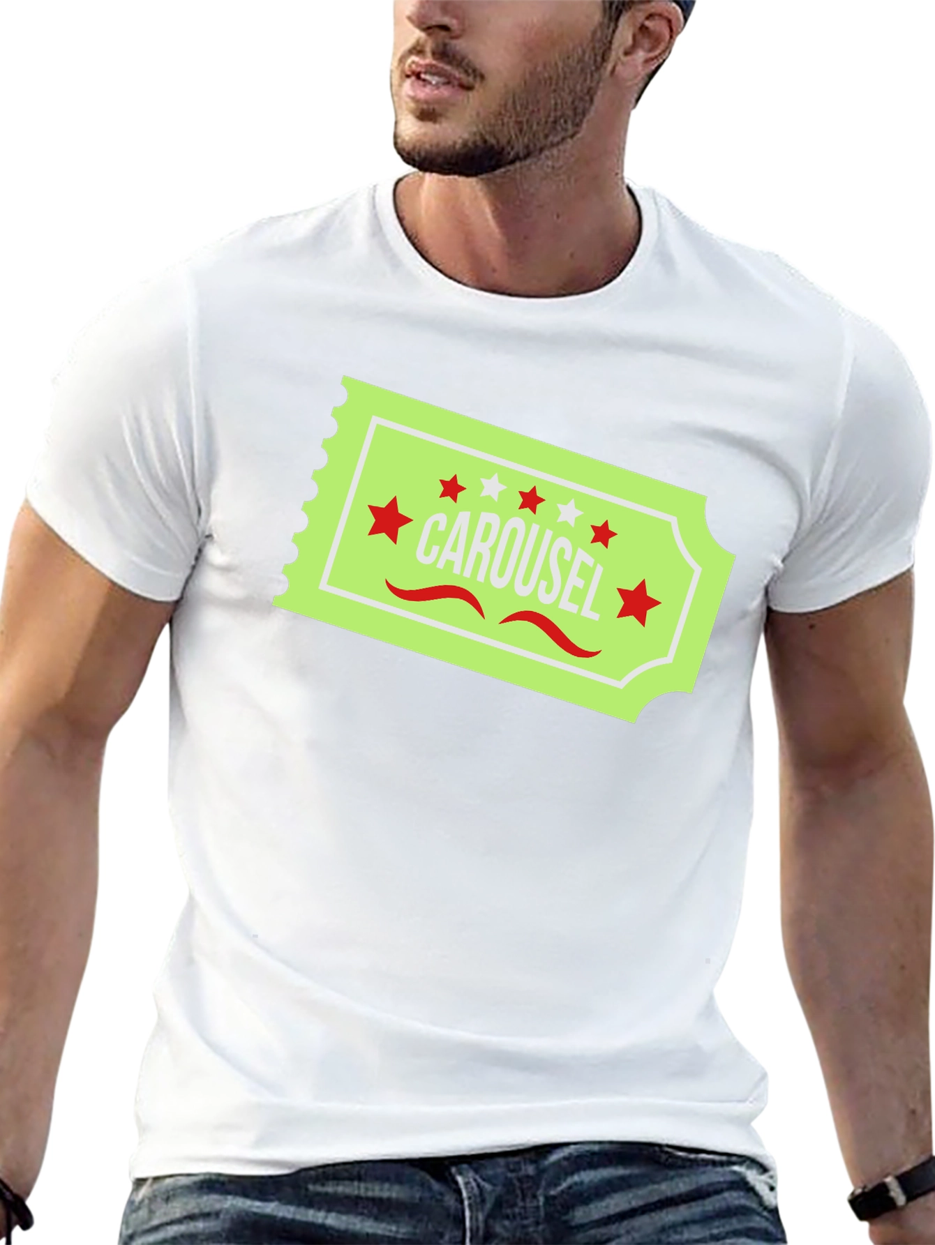 Carousel Ticket Graphic T-Shirt