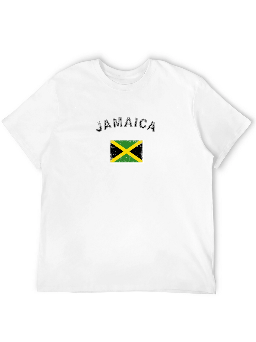 Jamaica Flag Graphic T-Shirt - Black