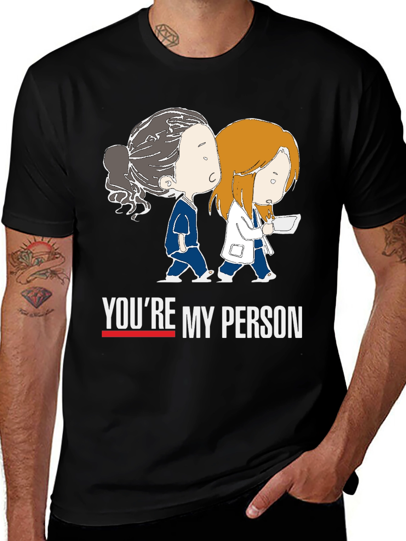 Youre My Person Black Tee