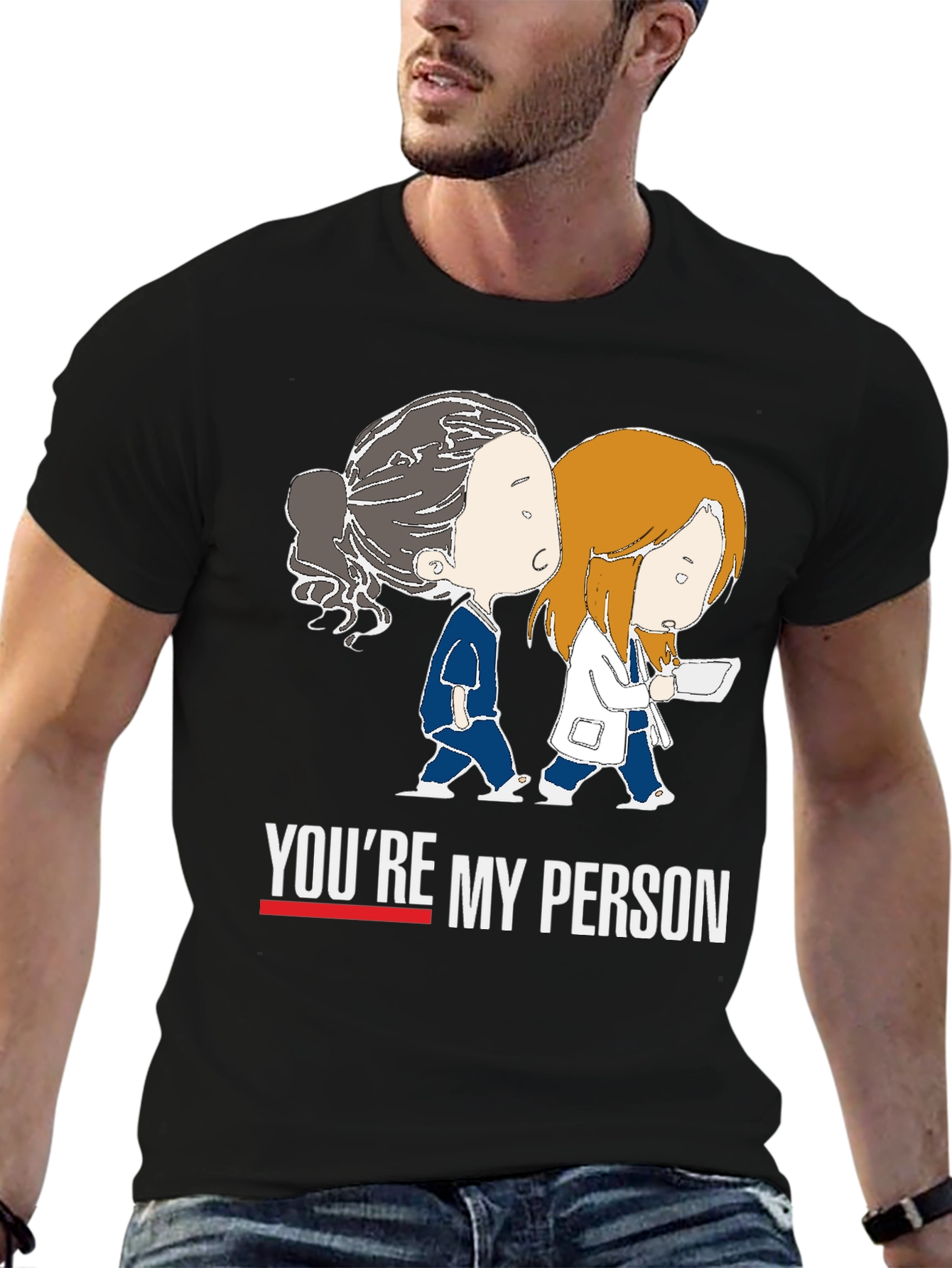 Youre My Person Black Tee