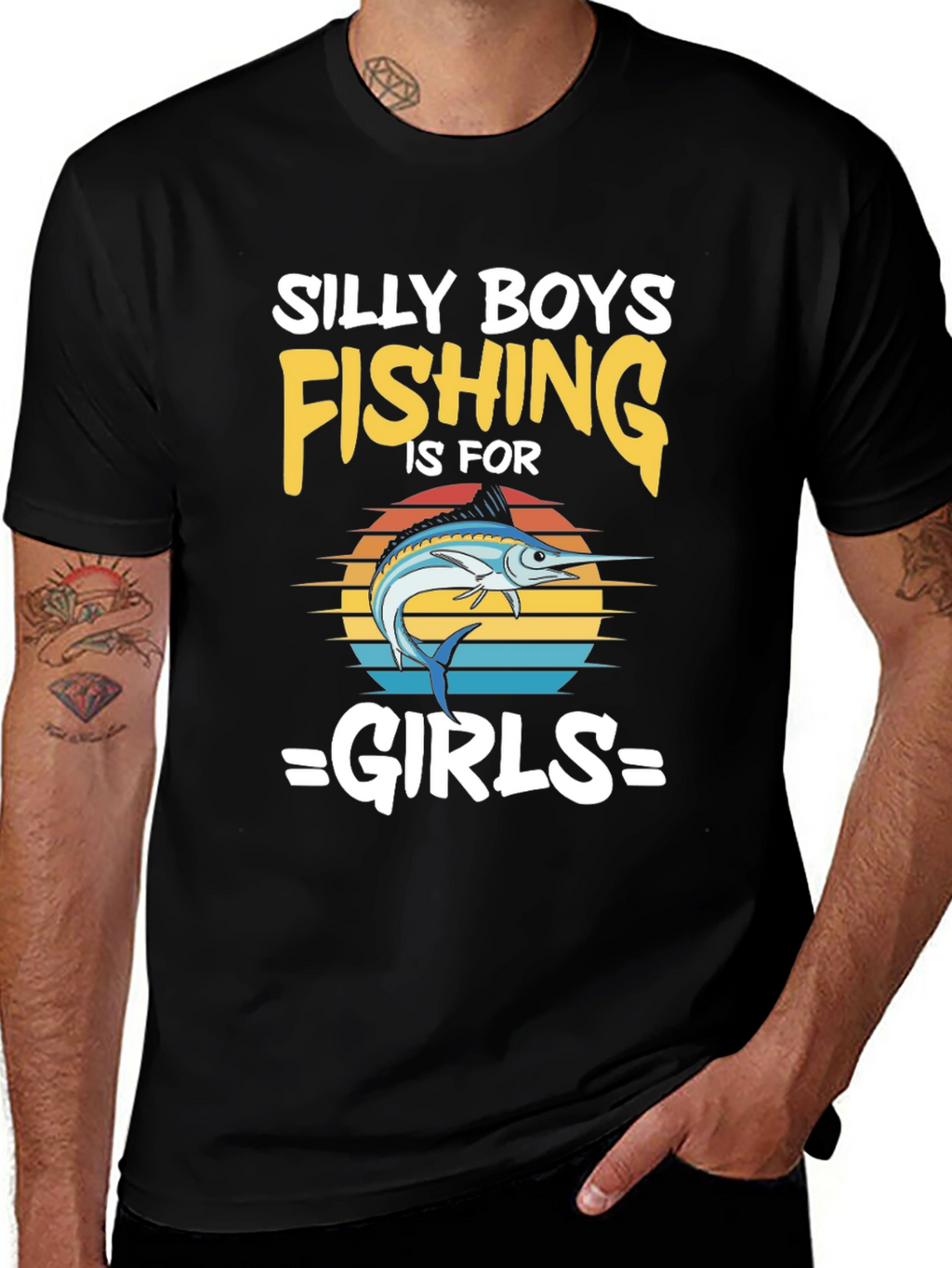 Silly Boys Fishing T-Shirt