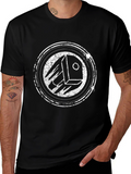 Graphic Print Black T-Shirt