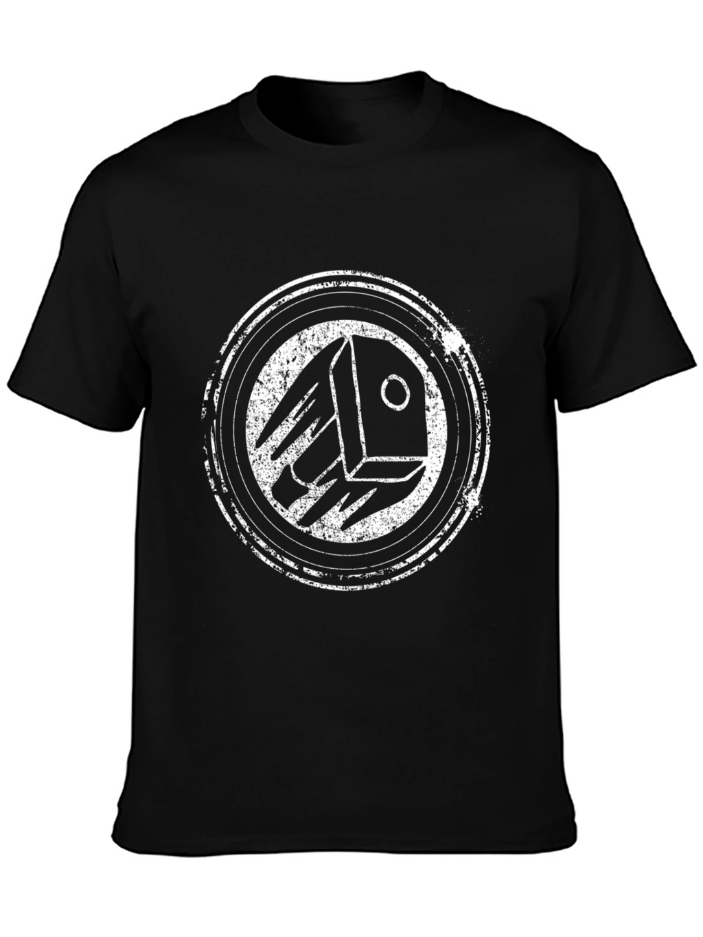 Graphic Print Black T-Shirt