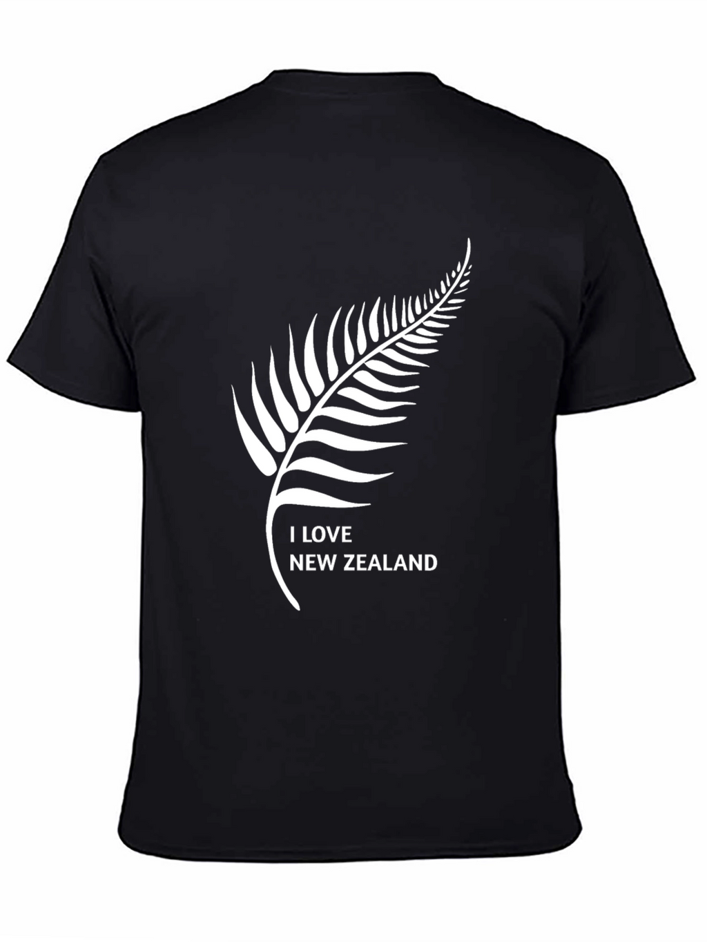 I Love New Zealand Black T-Shirt