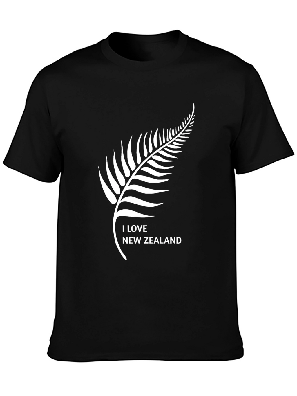 I Love New Zealand Black T-Shirt