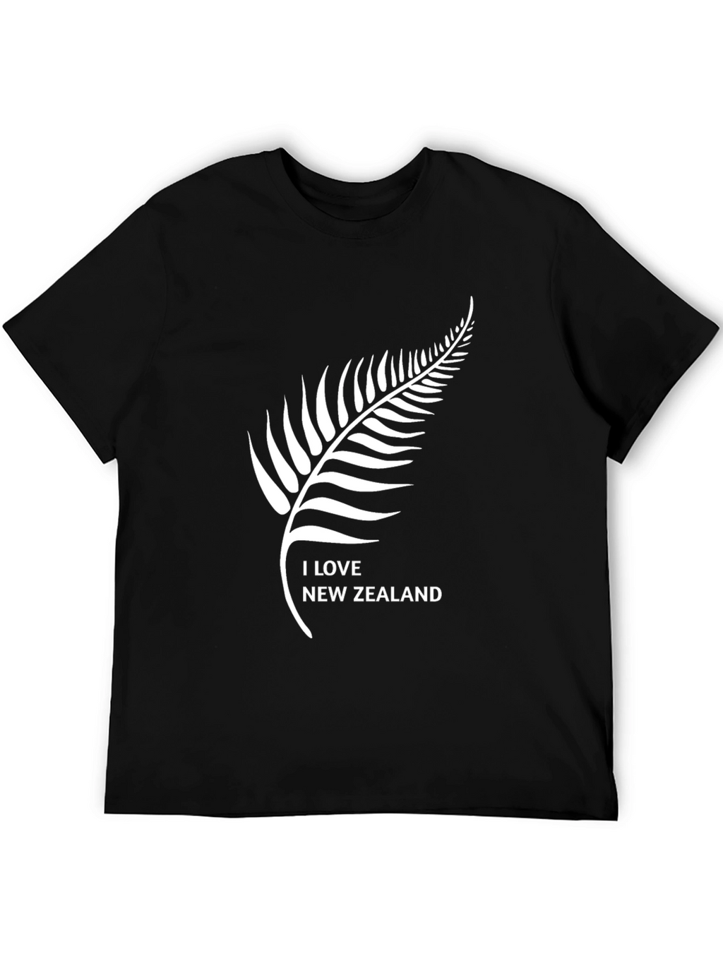 I Love New Zealand Black T-Shirt