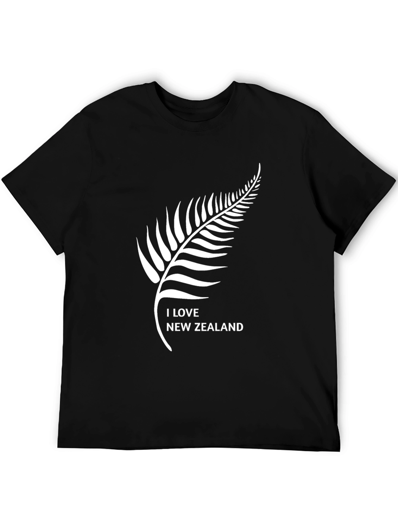 I Love New Zealand Black T-Shirt