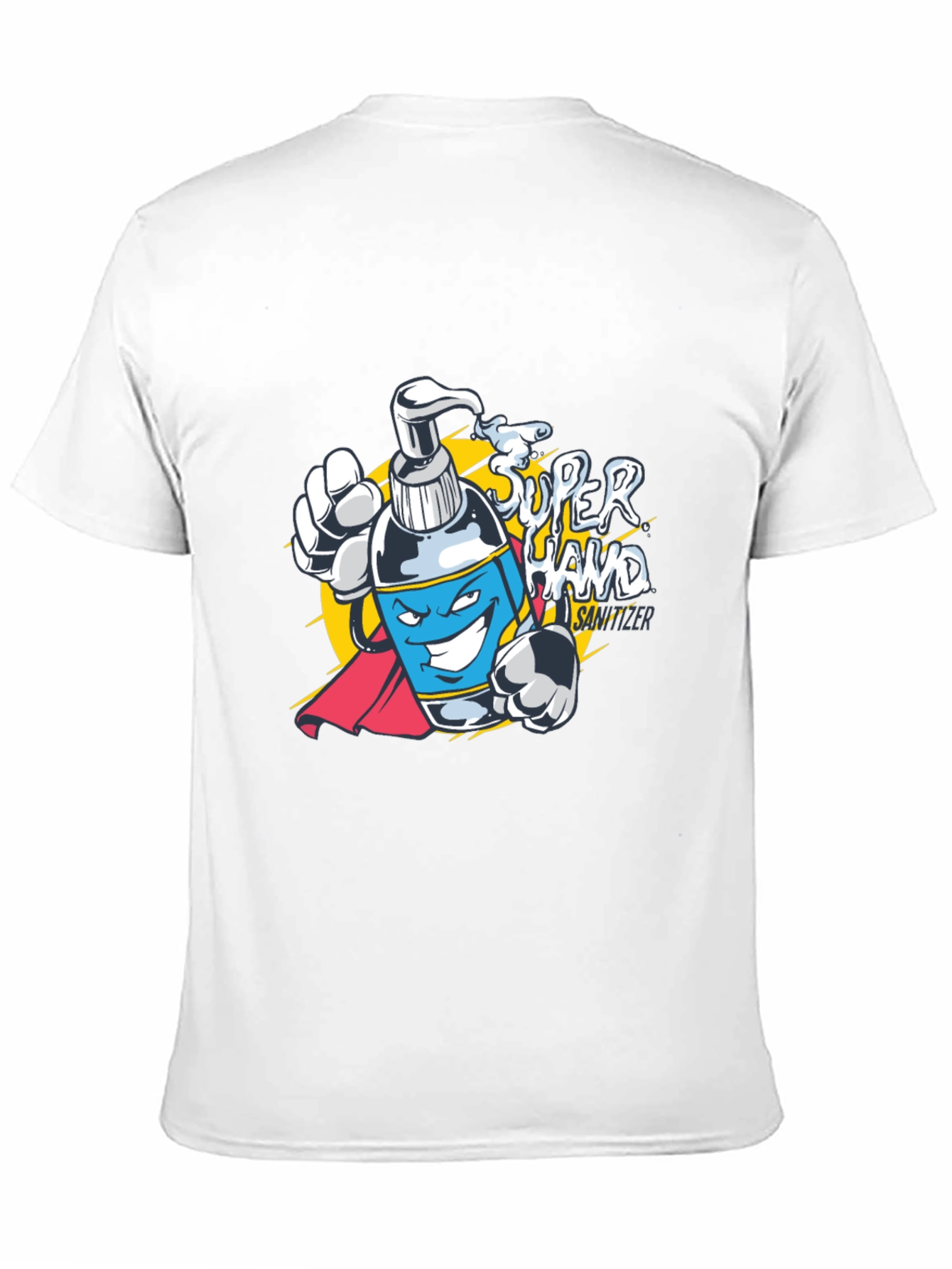 Super Hand Sanitizer Graphic T-Shirt - Black