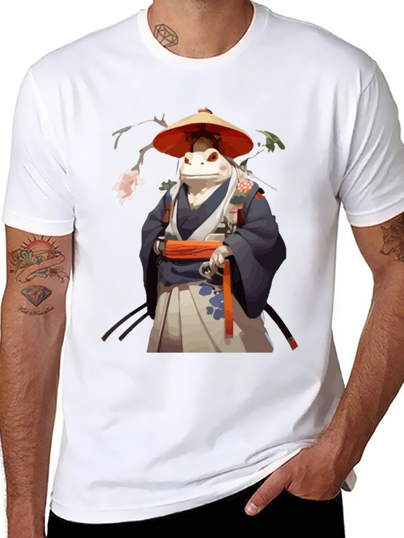 Frog Samurai T-Shirt - Cool Unique Design
