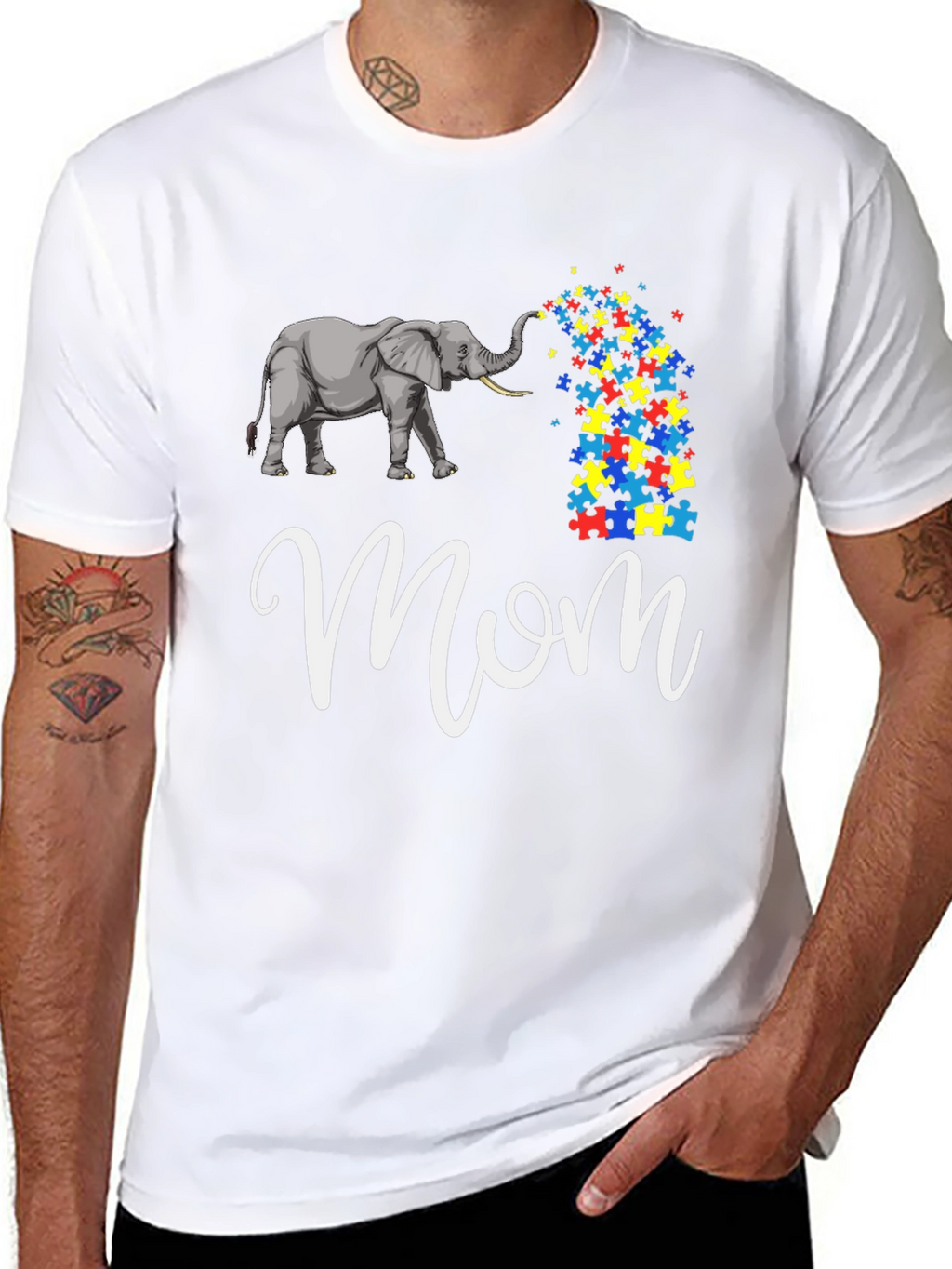 Autism Elephant Mom T-Shirt