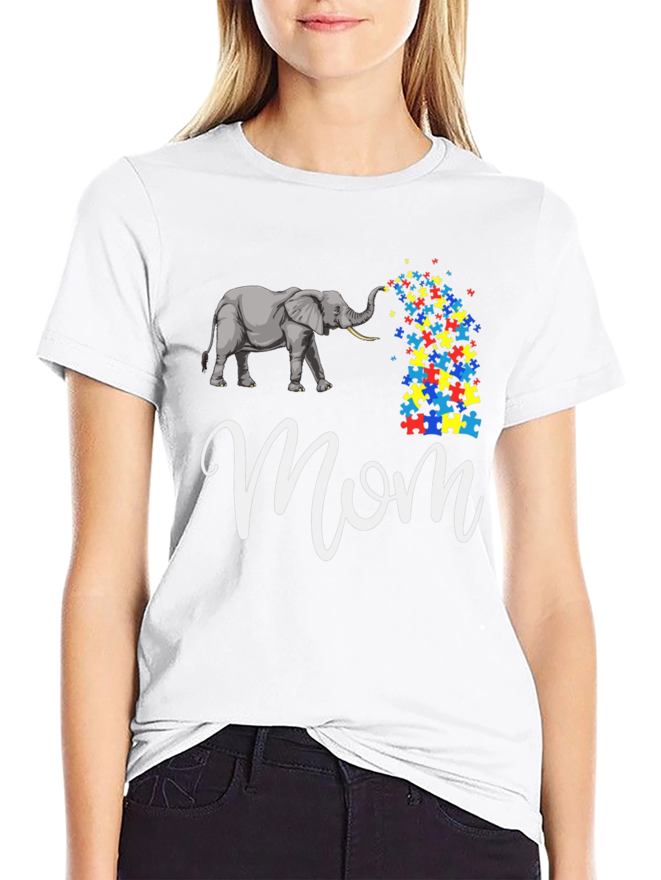 Autism Elephant Mom T-Shirt