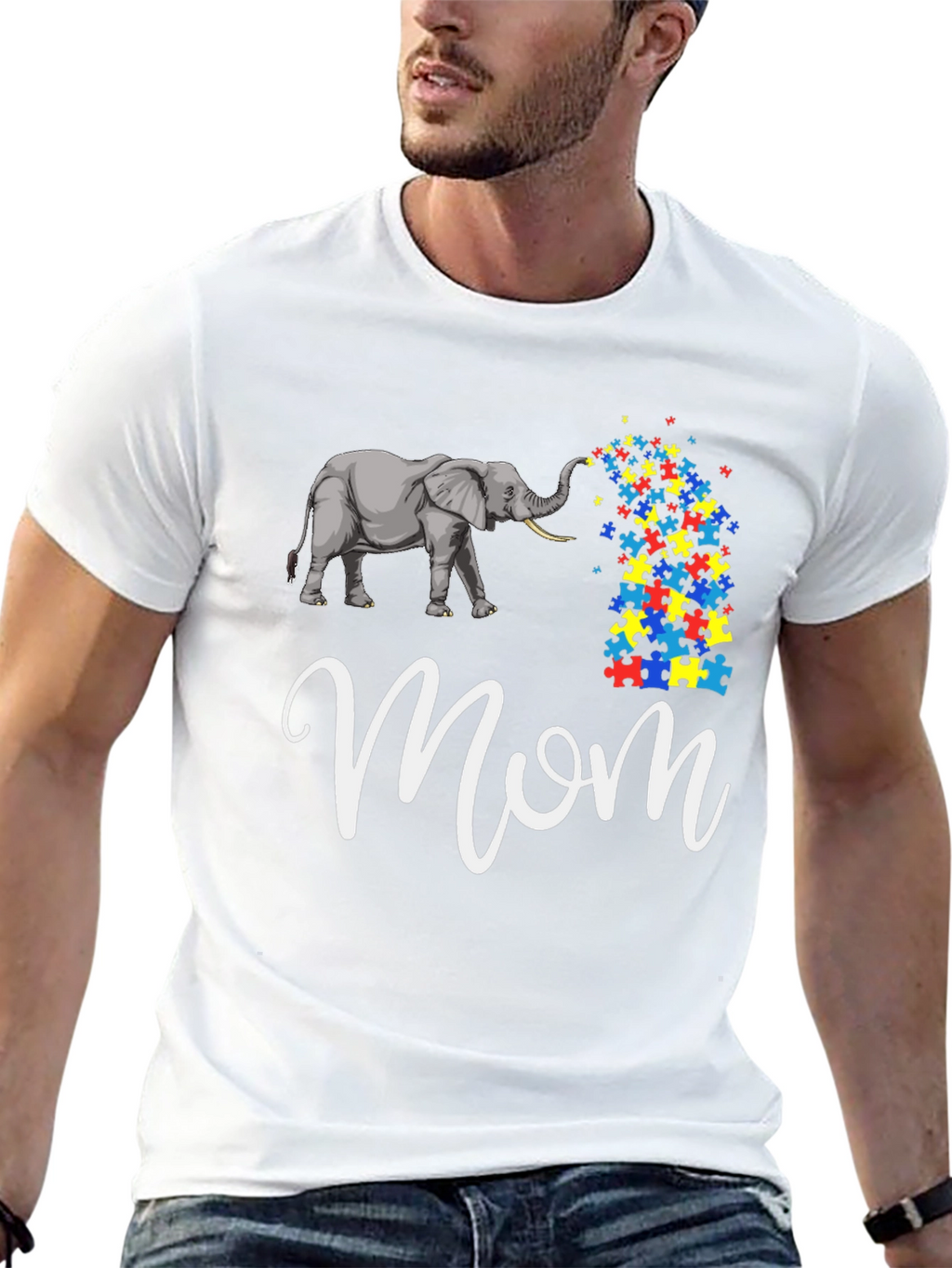 Autism Elephant Mom T-Shirt