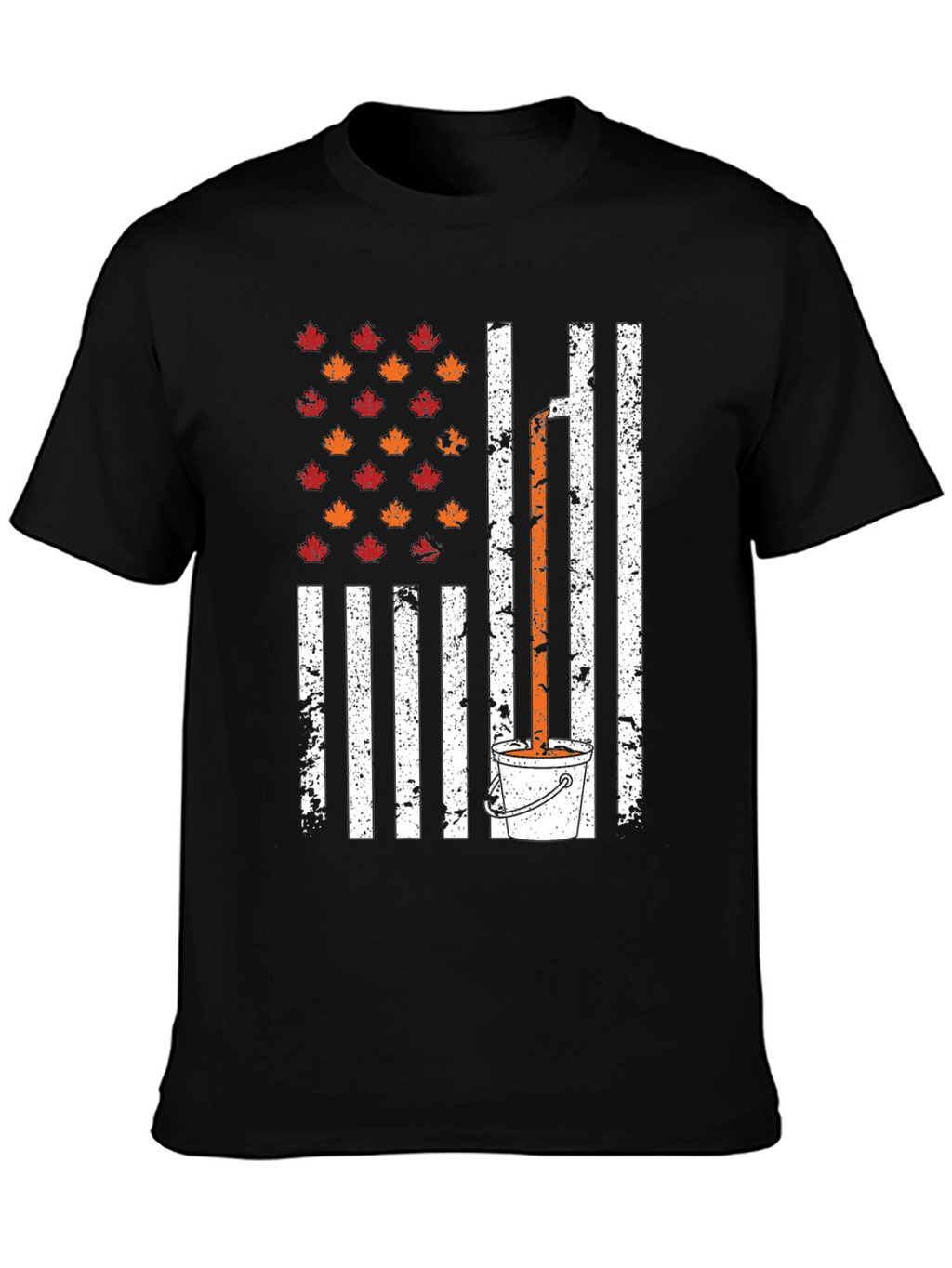 Maple Syrup American Flag T-Shirt
