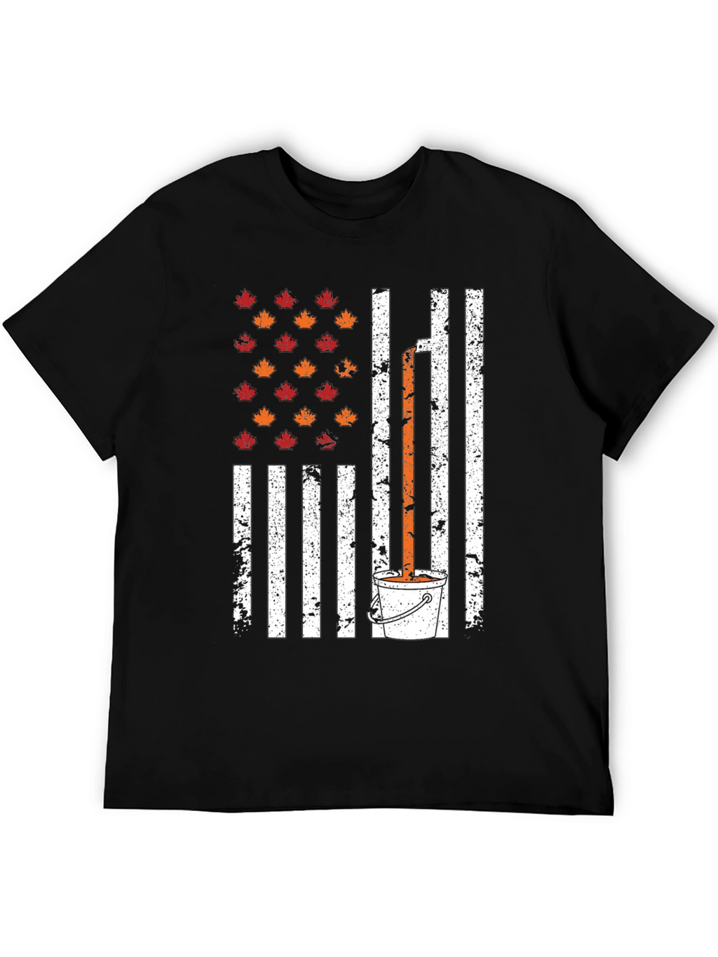 Maple Syrup American Flag T-Shirt