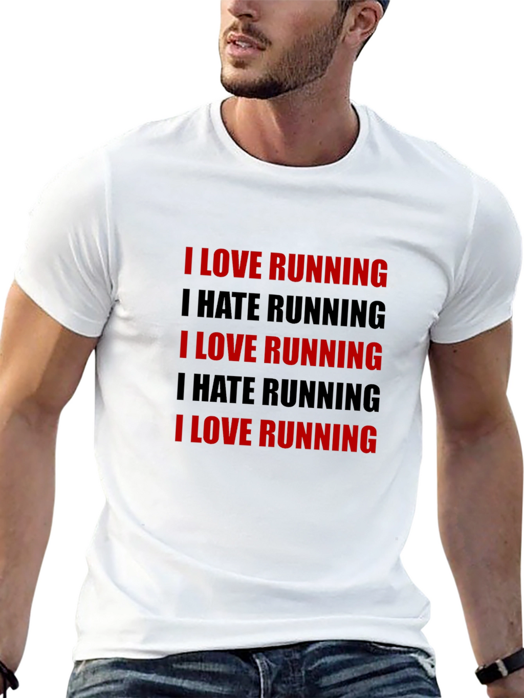 Running Love Hate T-Shirt - Black