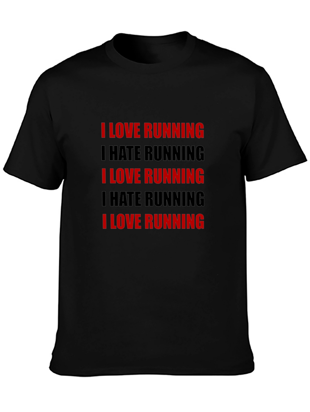 Running Love Hate T-Shirt - Black