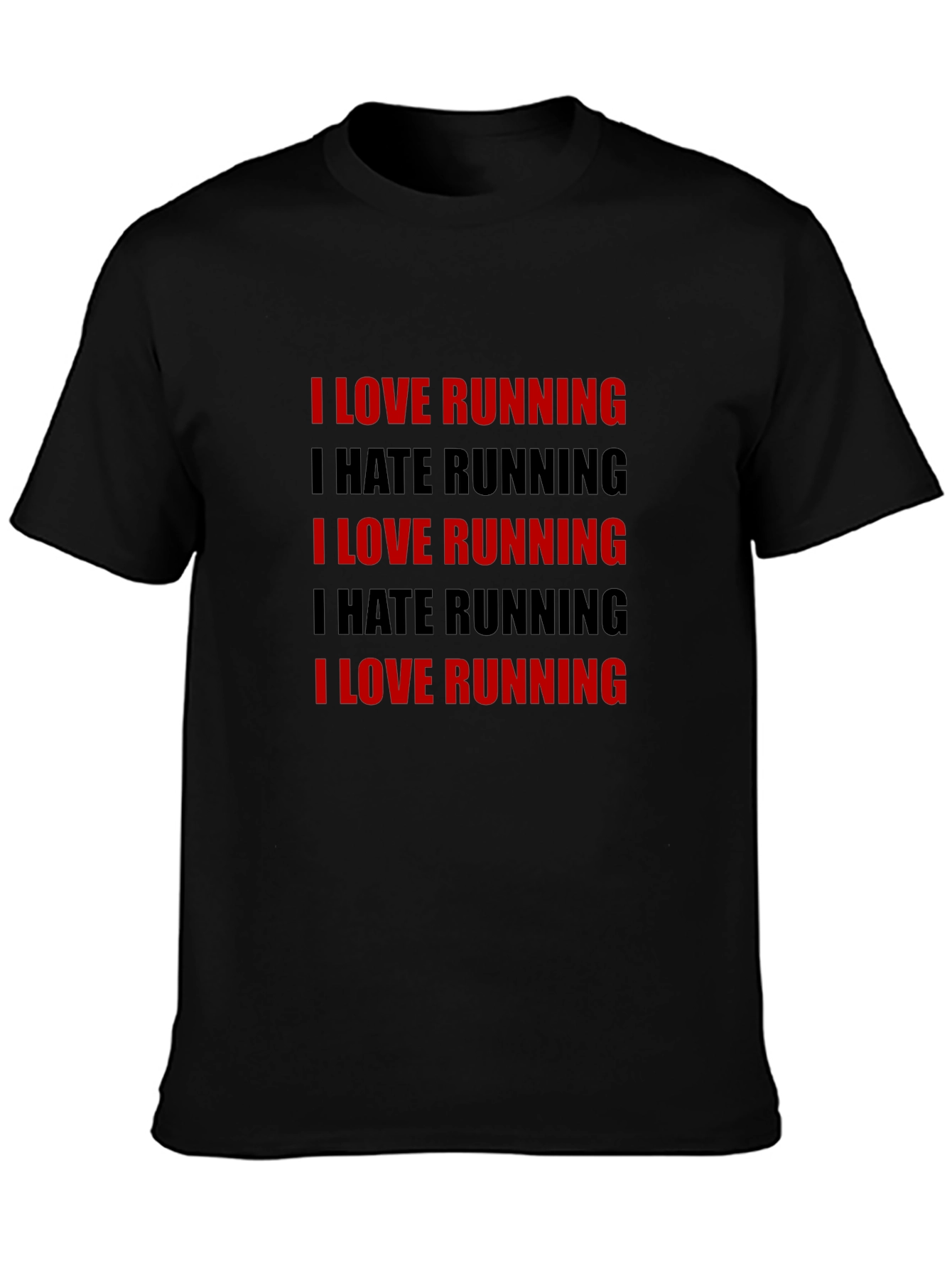 Running Love Hate T-Shirt - Black