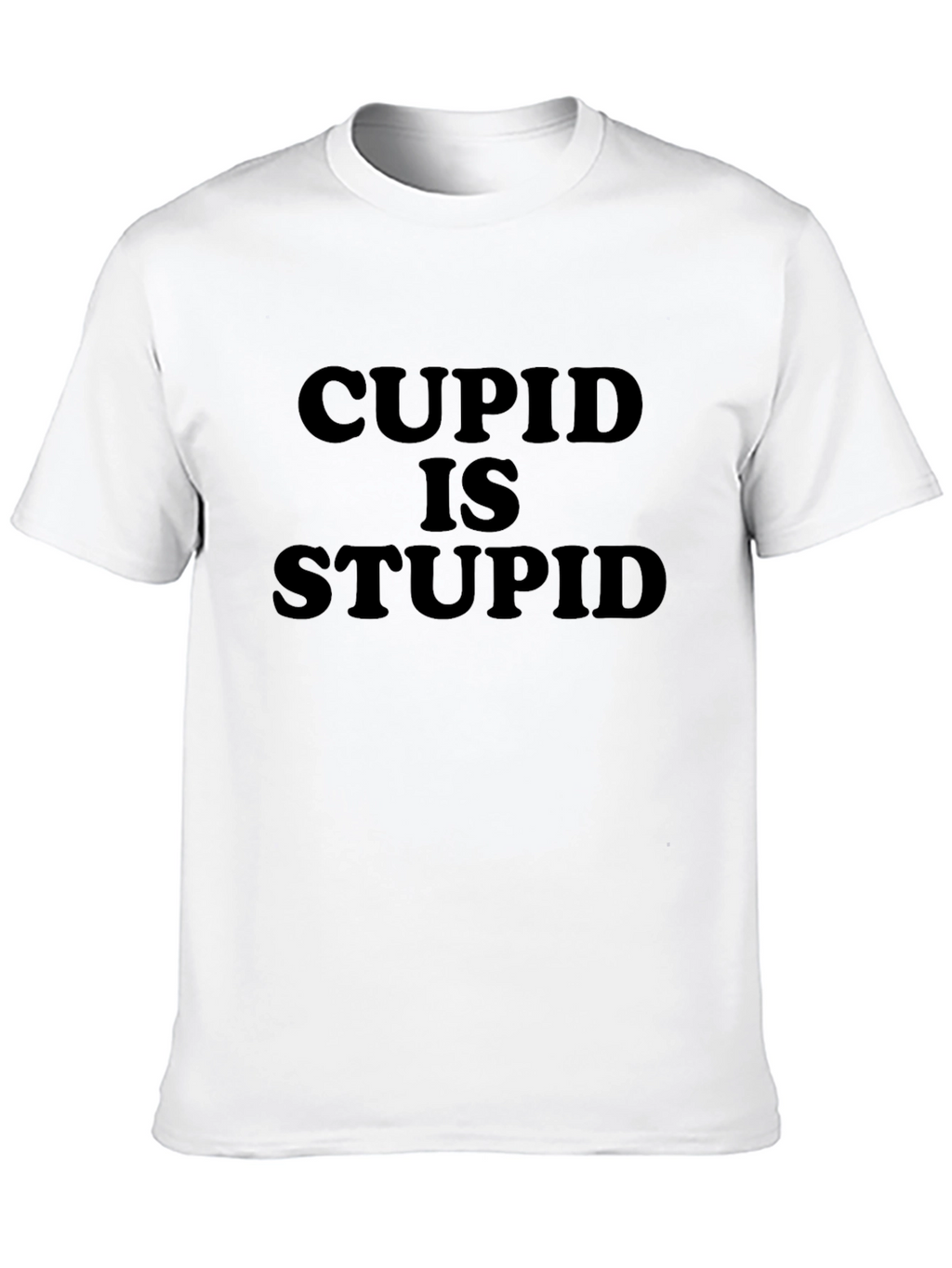 Cupid is Stupid Graphic Tee - Black