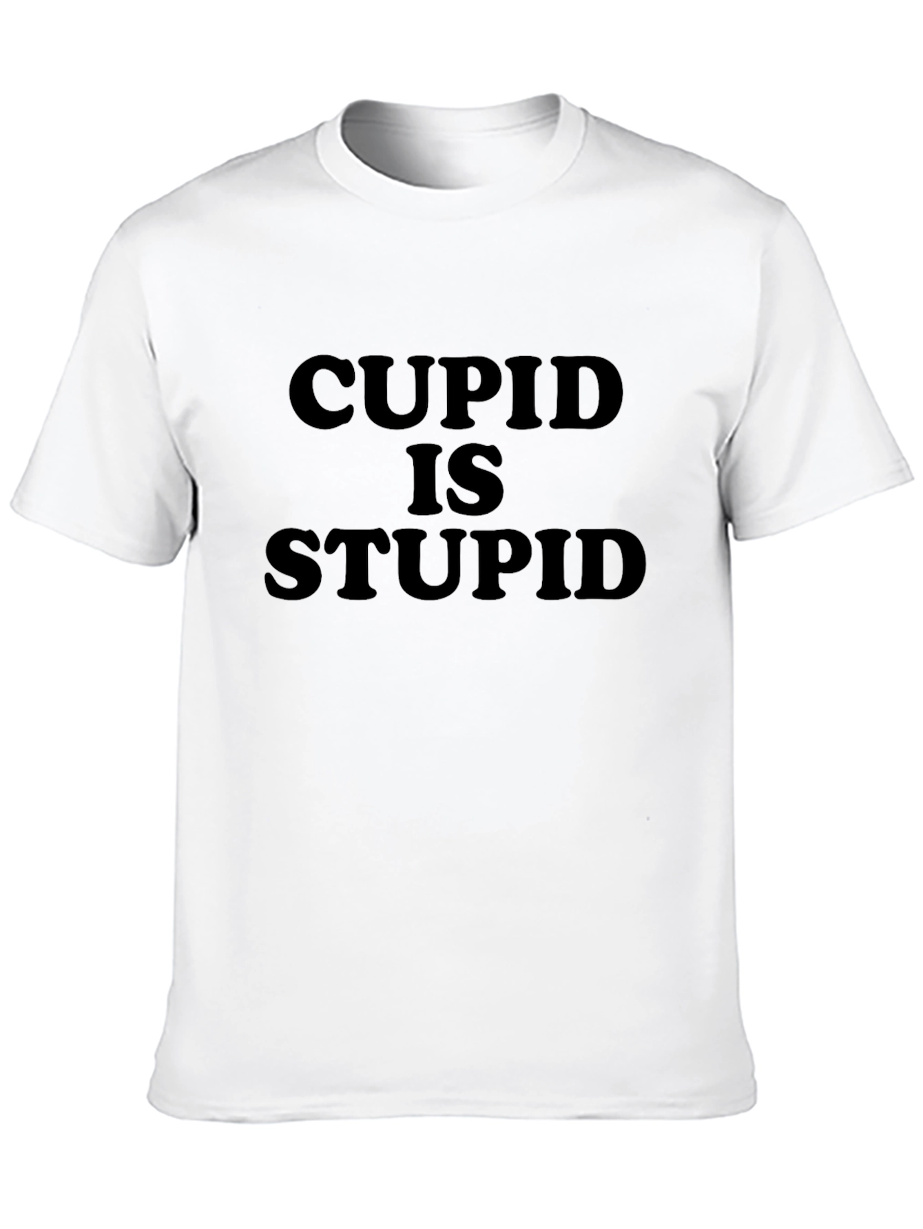 Cupid is Stupid Graphic Tee - Black