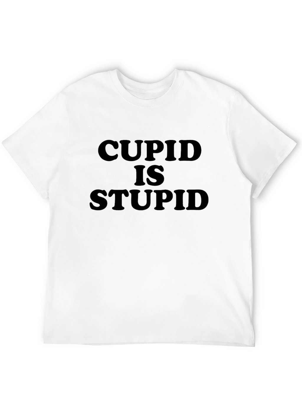 Cupid is Stupid Graphic Tee - Black