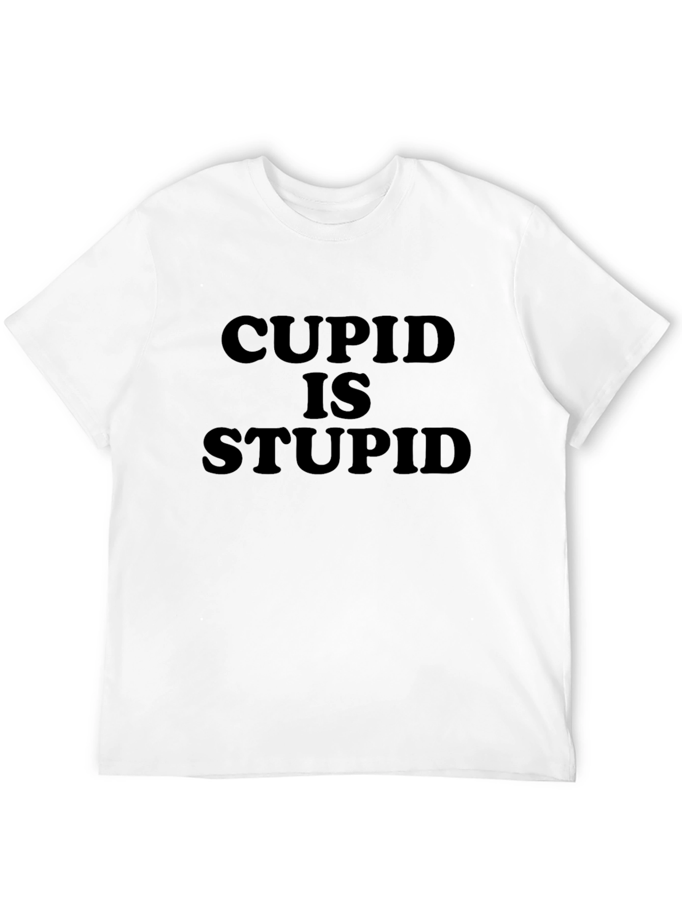 Cupid is Stupid Graphic Tee - Black