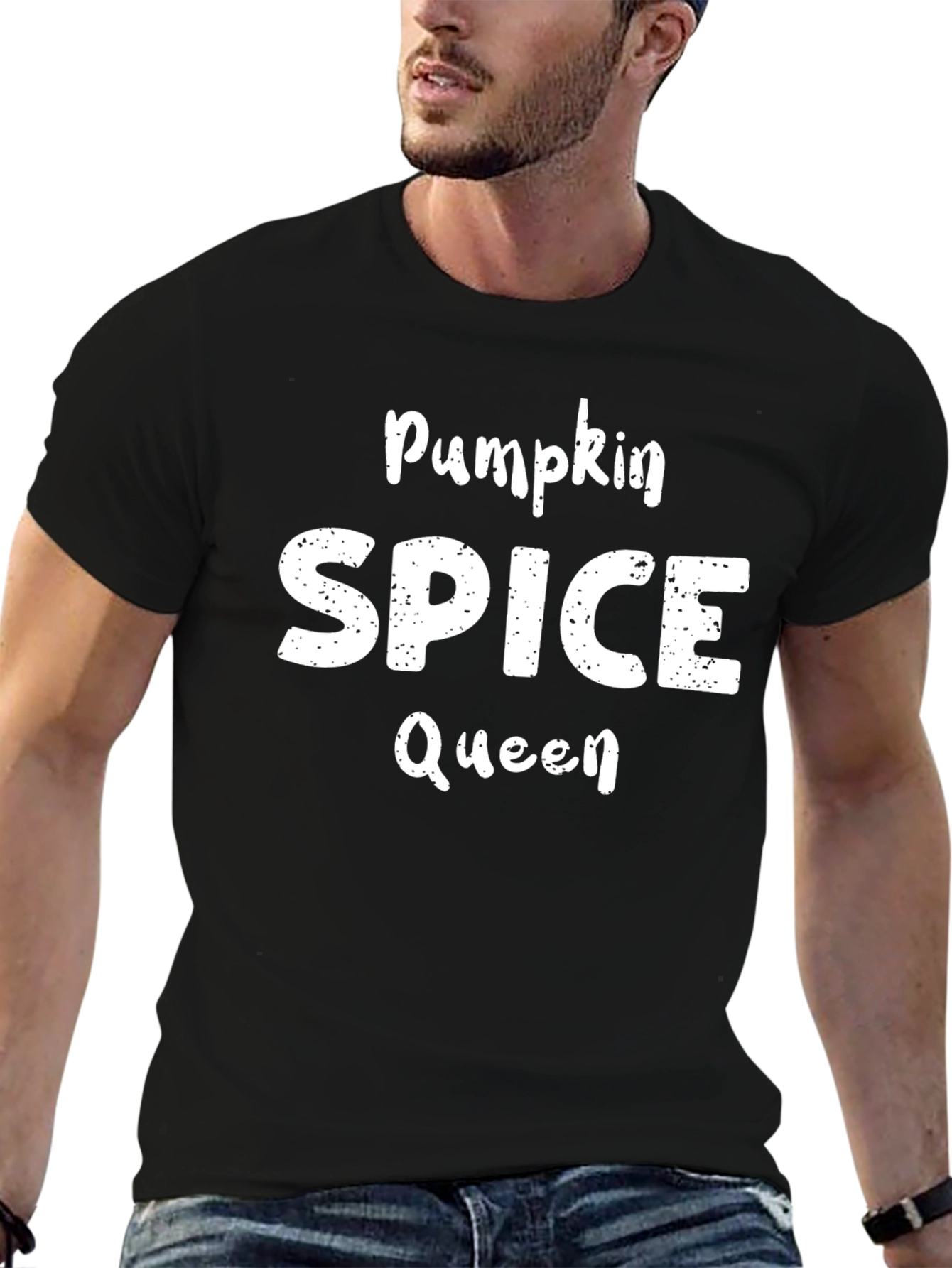 Pumpkin Spice Queen Black T-Shirt
