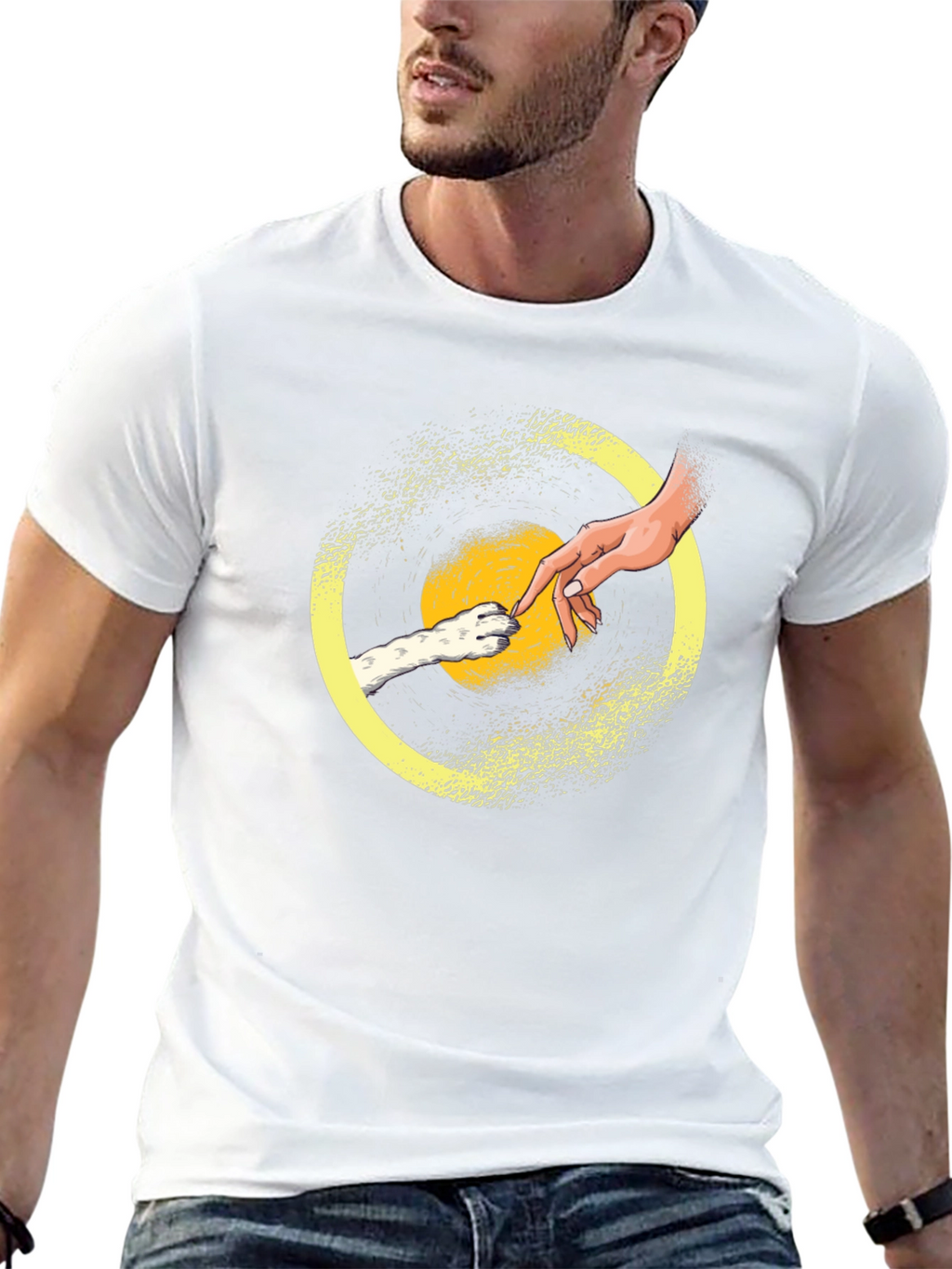 Creation of Cat T-Shirt - Funny Feline Lover Tee