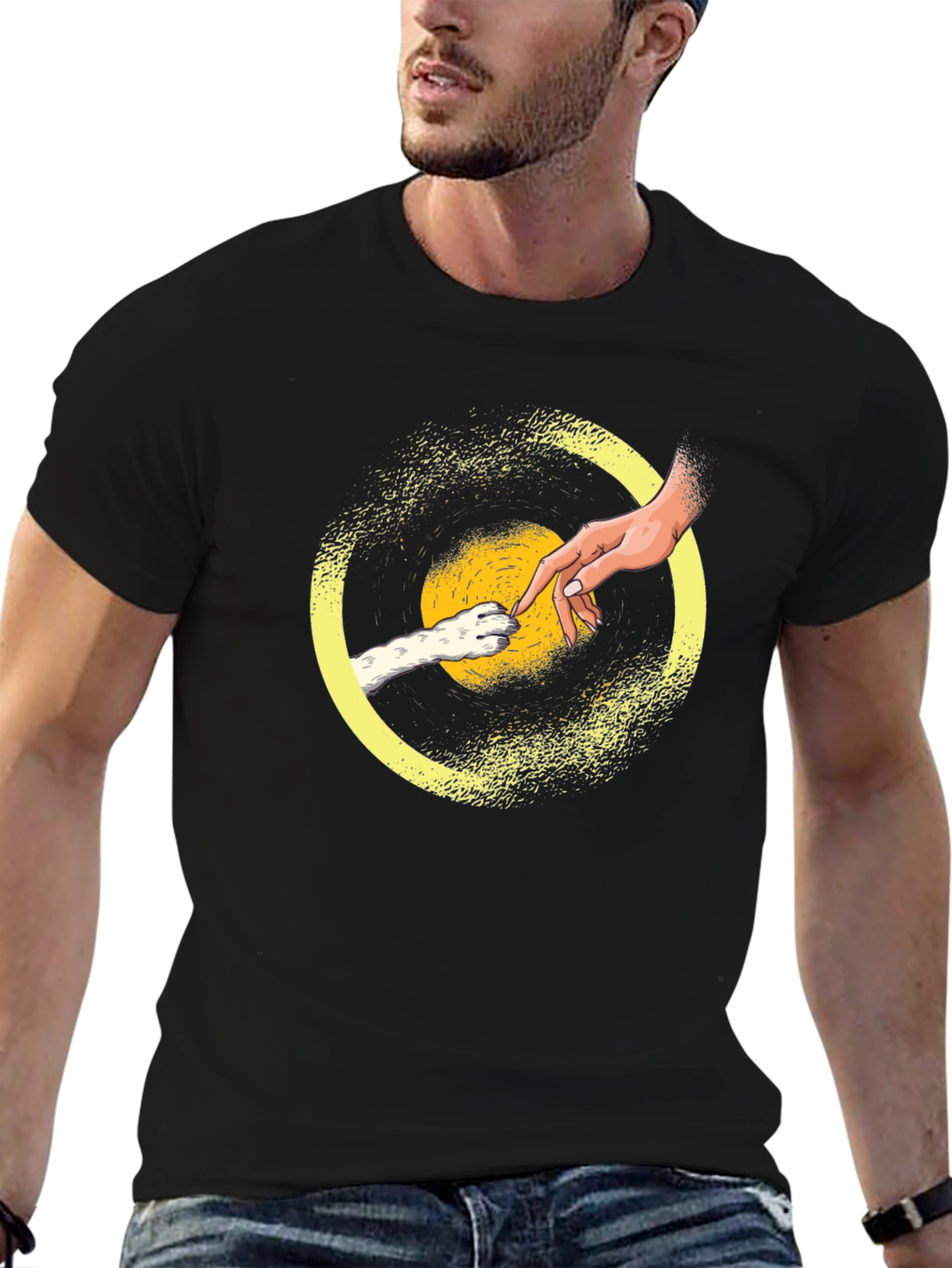 Creation of Cat T-Shirt - Funny Feline Lover Tee