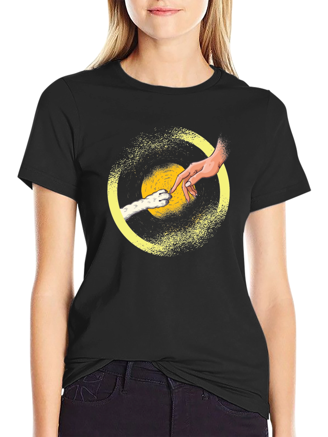 Creation of Cat T-Shirt - Funny Feline Lover Tee