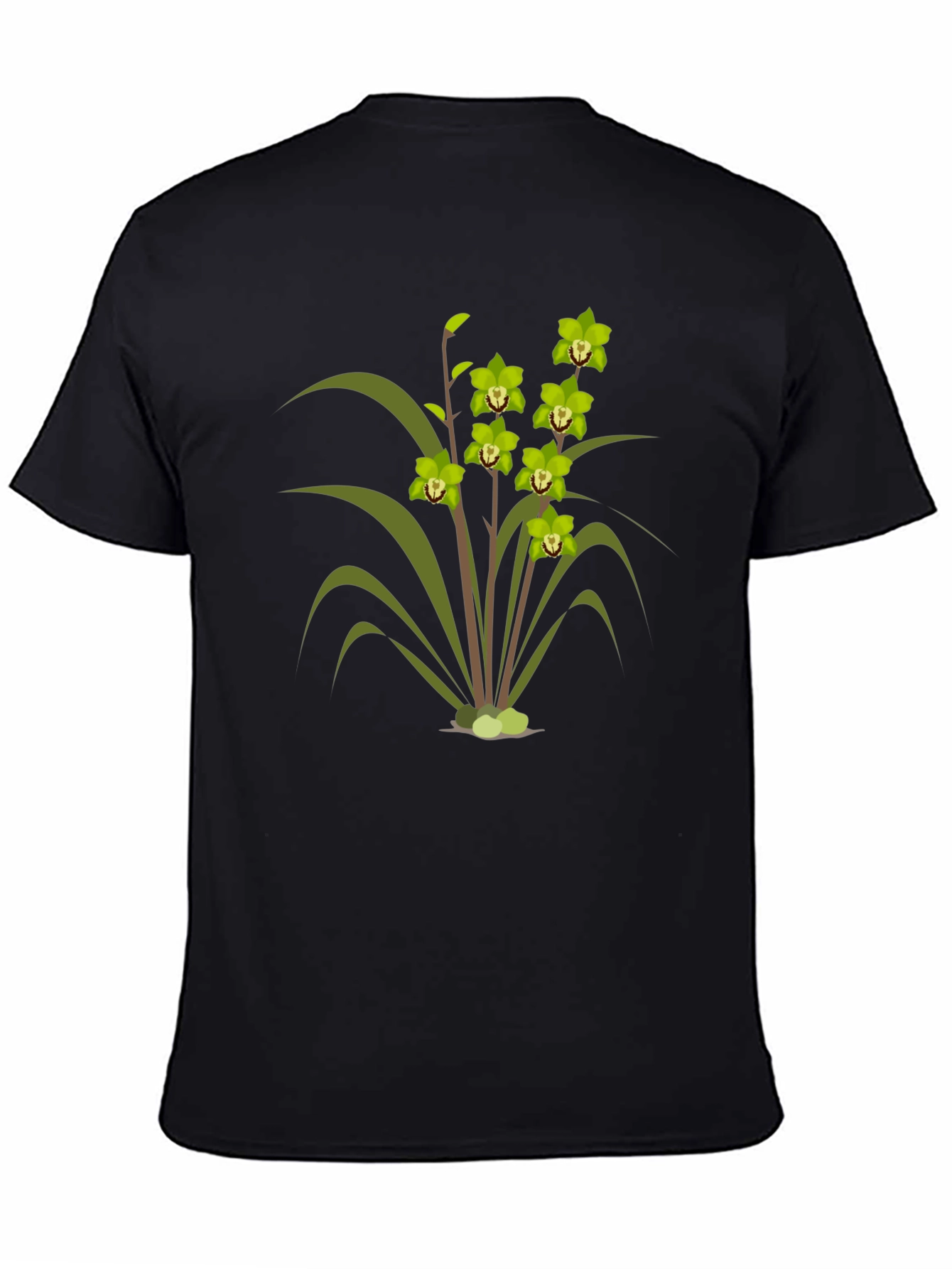 Orchid Graphic Tee - Stylish Floral Design T-Shirt