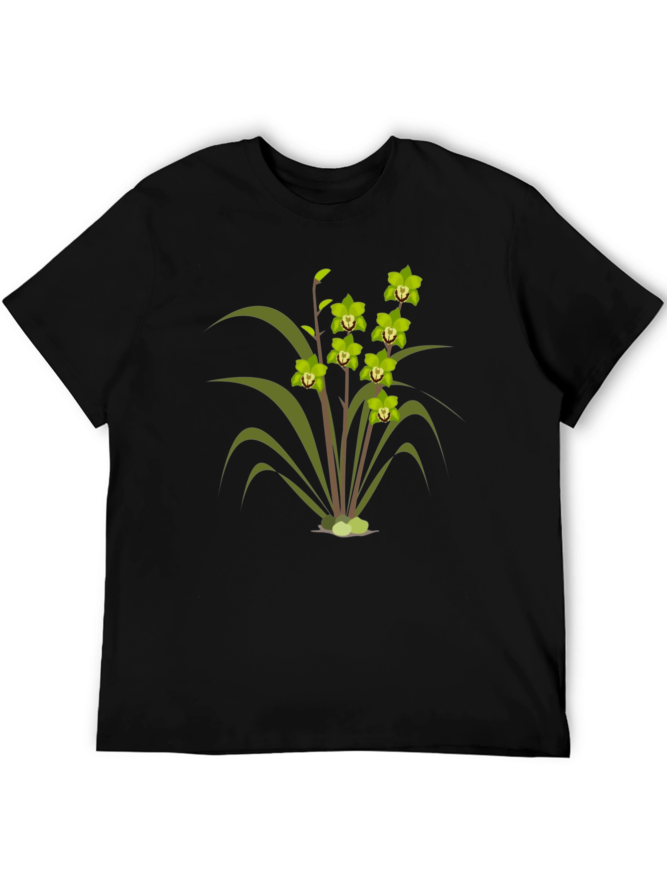 Orchid Graphic Tee - Stylish Floral Design T-Shirt