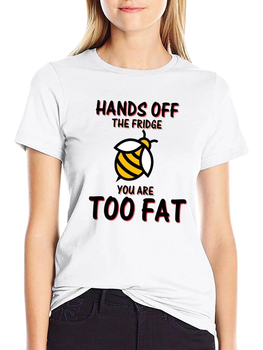Funny Hands Off The Fridge Bee Graphic T-Shirt