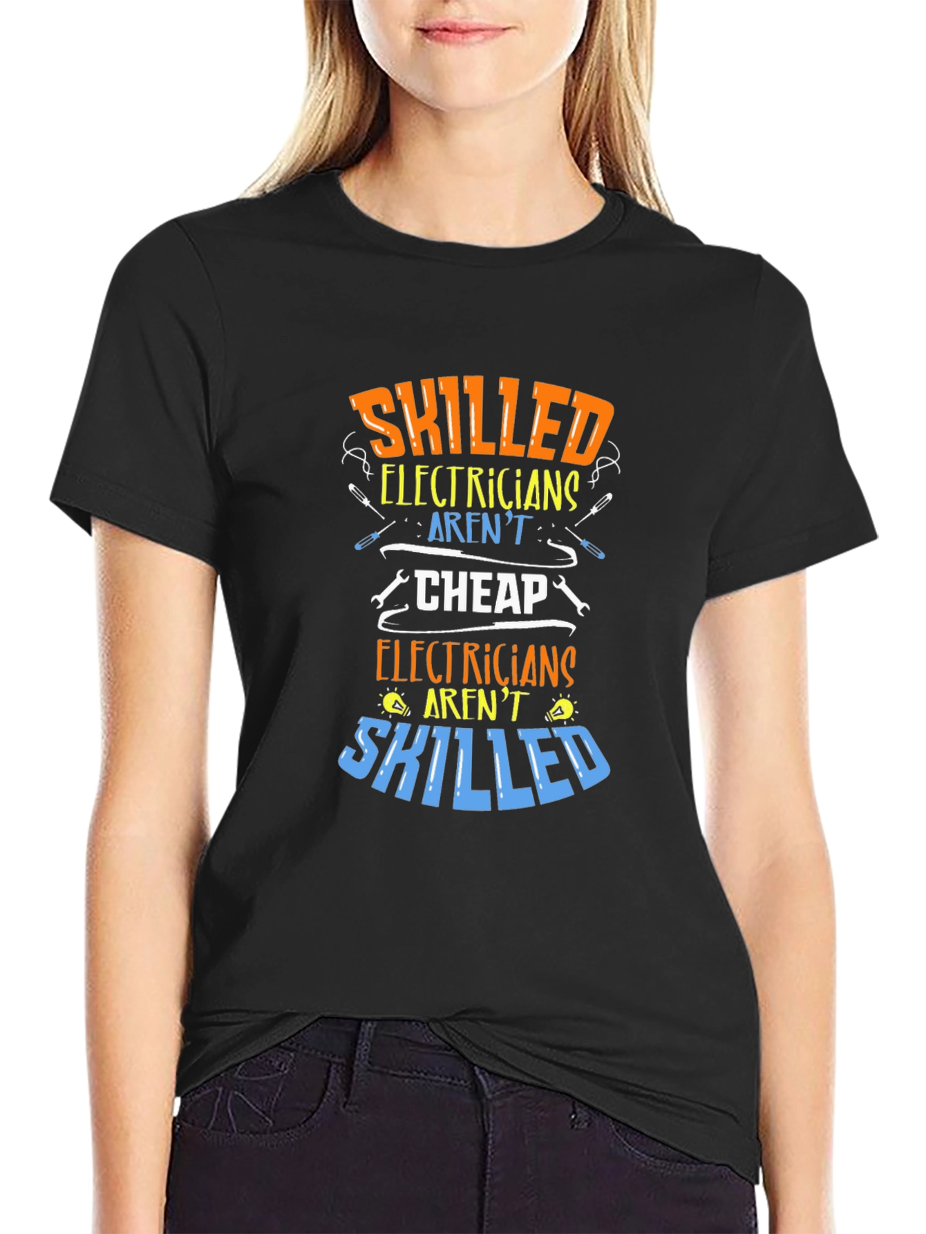 Skilled Electrician Humor T-Shirt