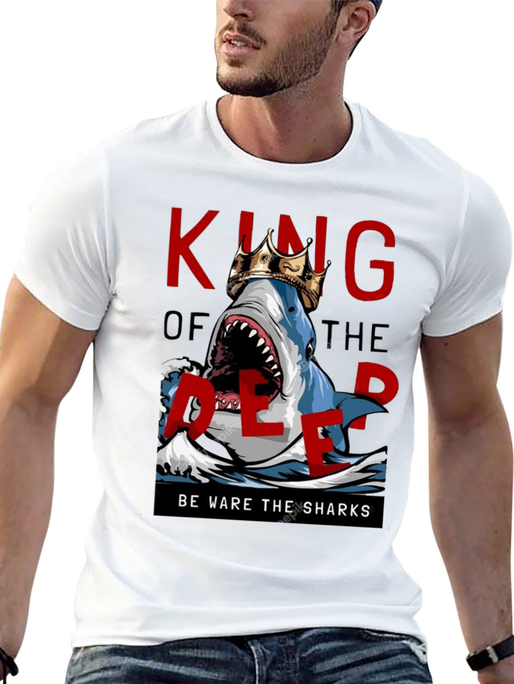 King of the Deep Shark Graphic Tee