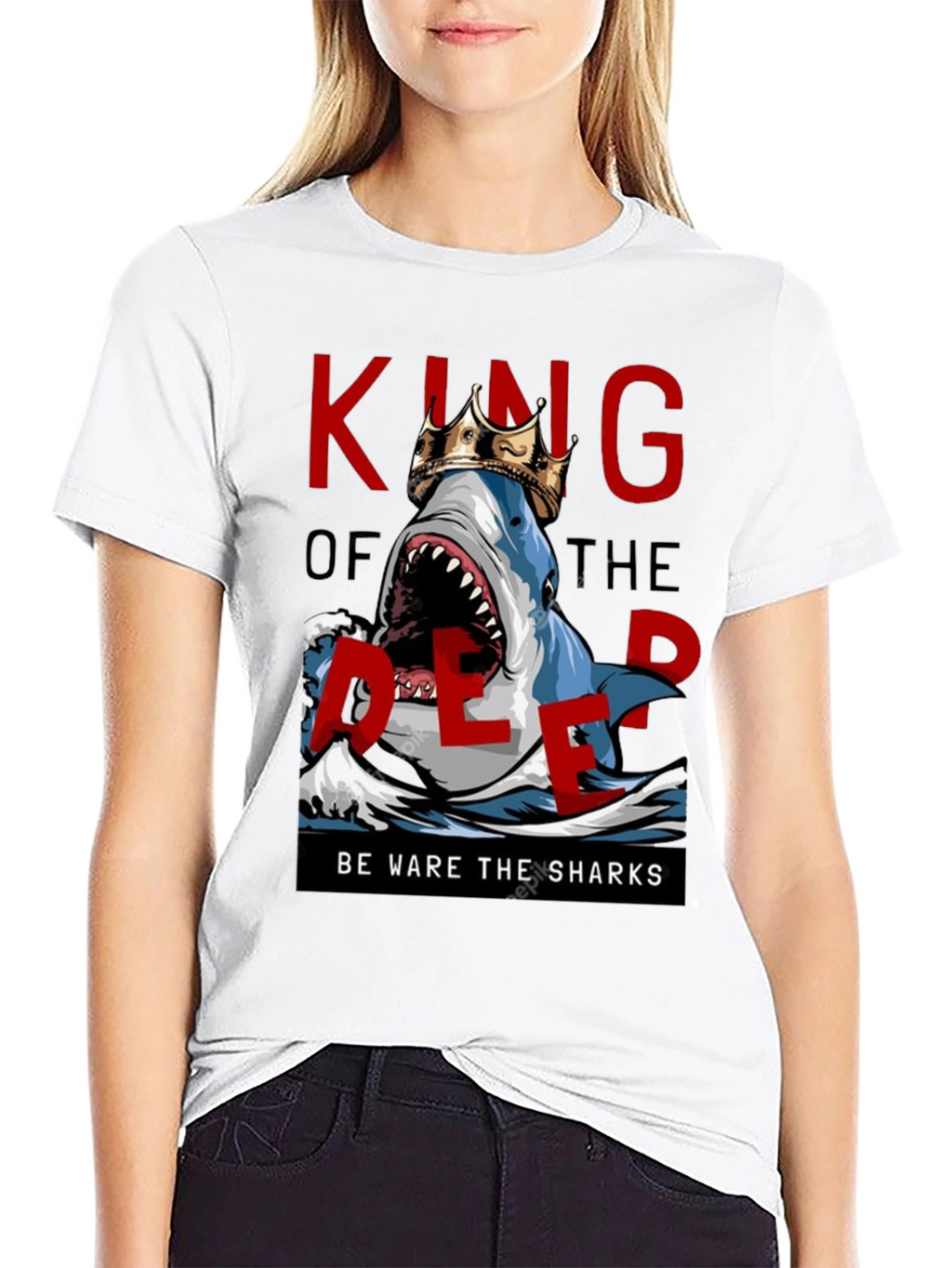 King of the Deep Shark Graphic Tee
