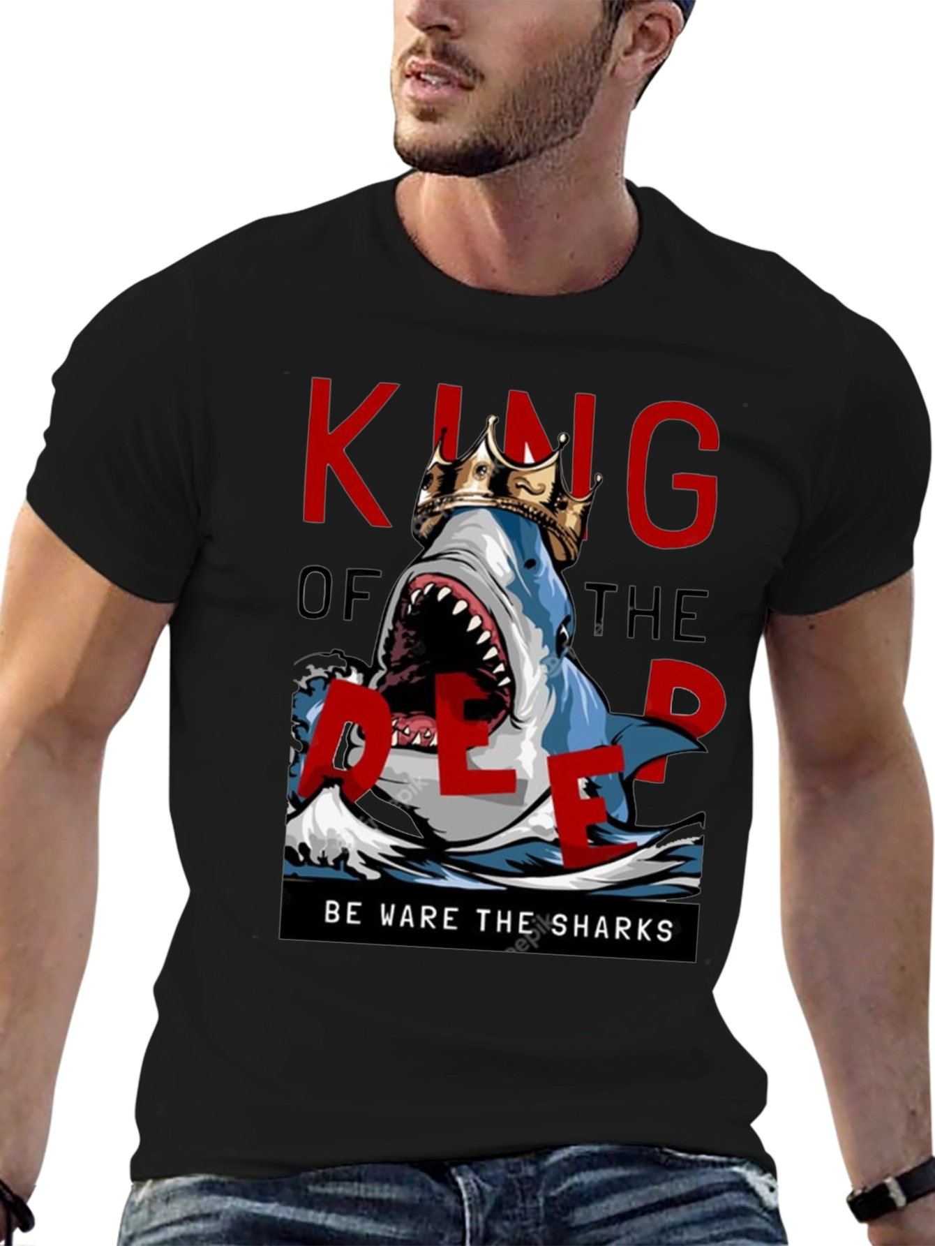 King of the Deep Shark Graphic Tee
