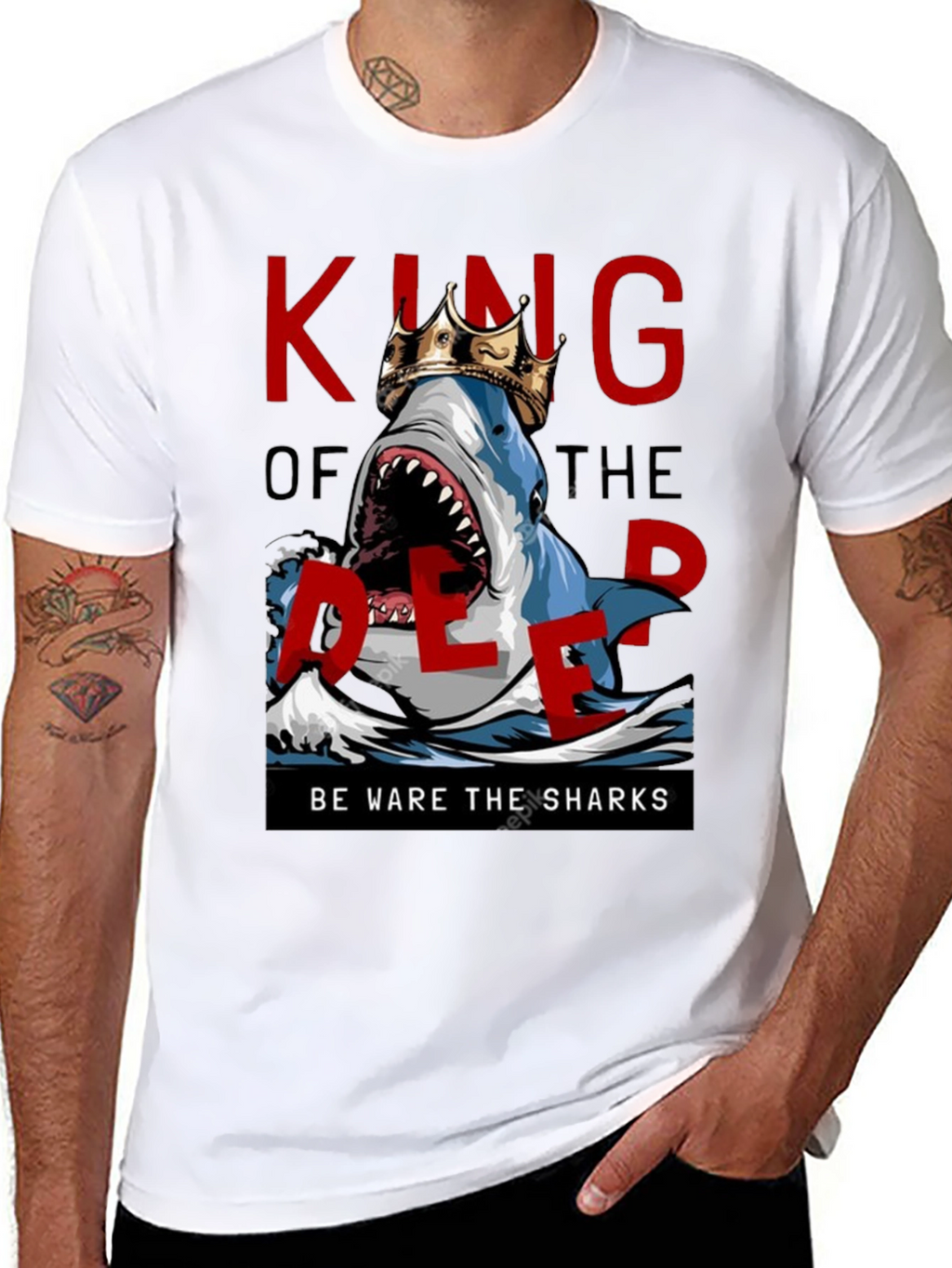 King of the Deep Shark Graphic Tee