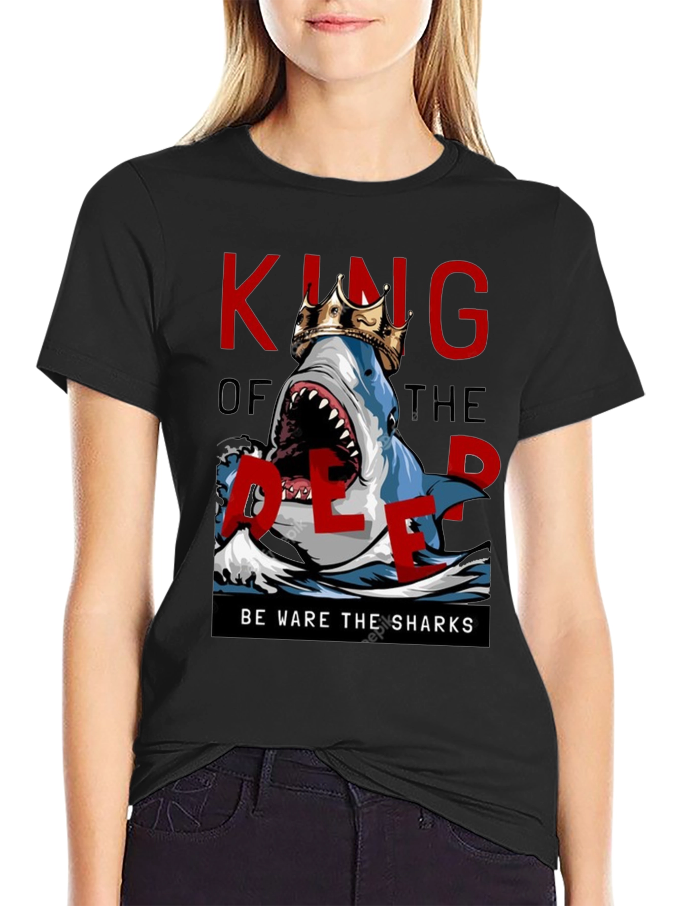 King of the Deep Shark Graphic Tee