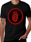 Anatomical Heart Graphic Tee - Black