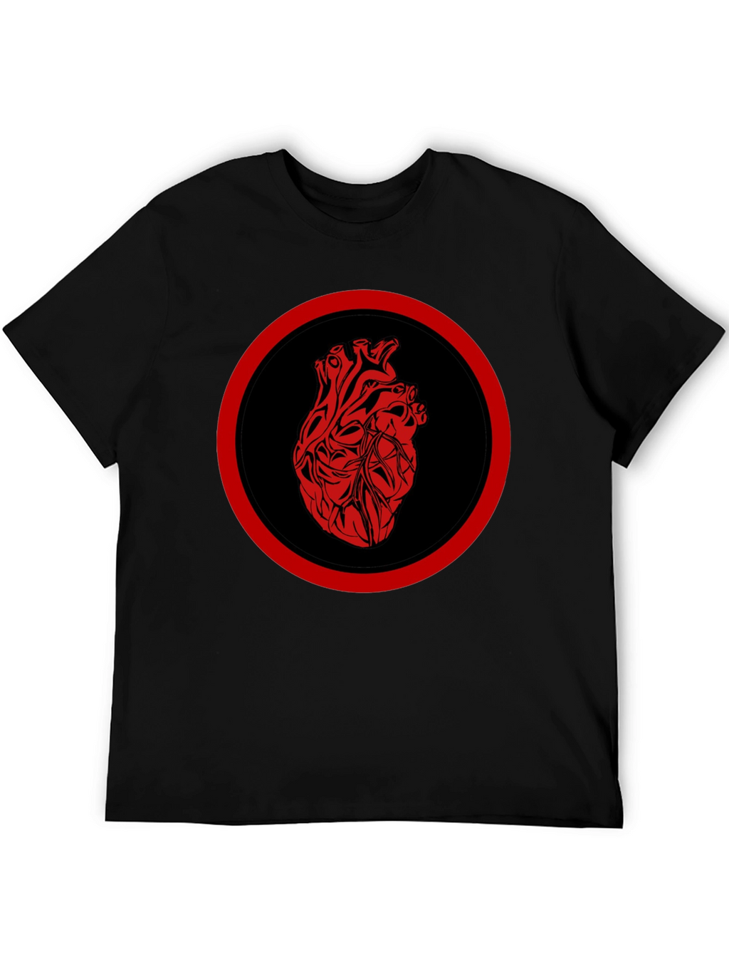 Anatomical Heart Graphic Tee - Black