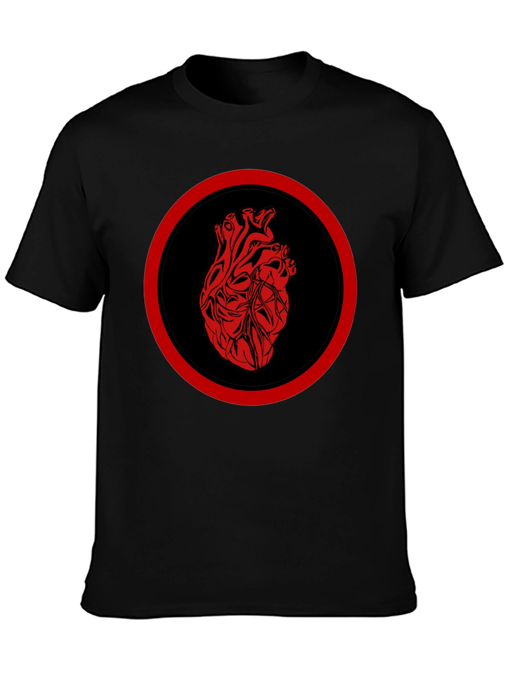 Anatomical Heart Graphic Tee - Black