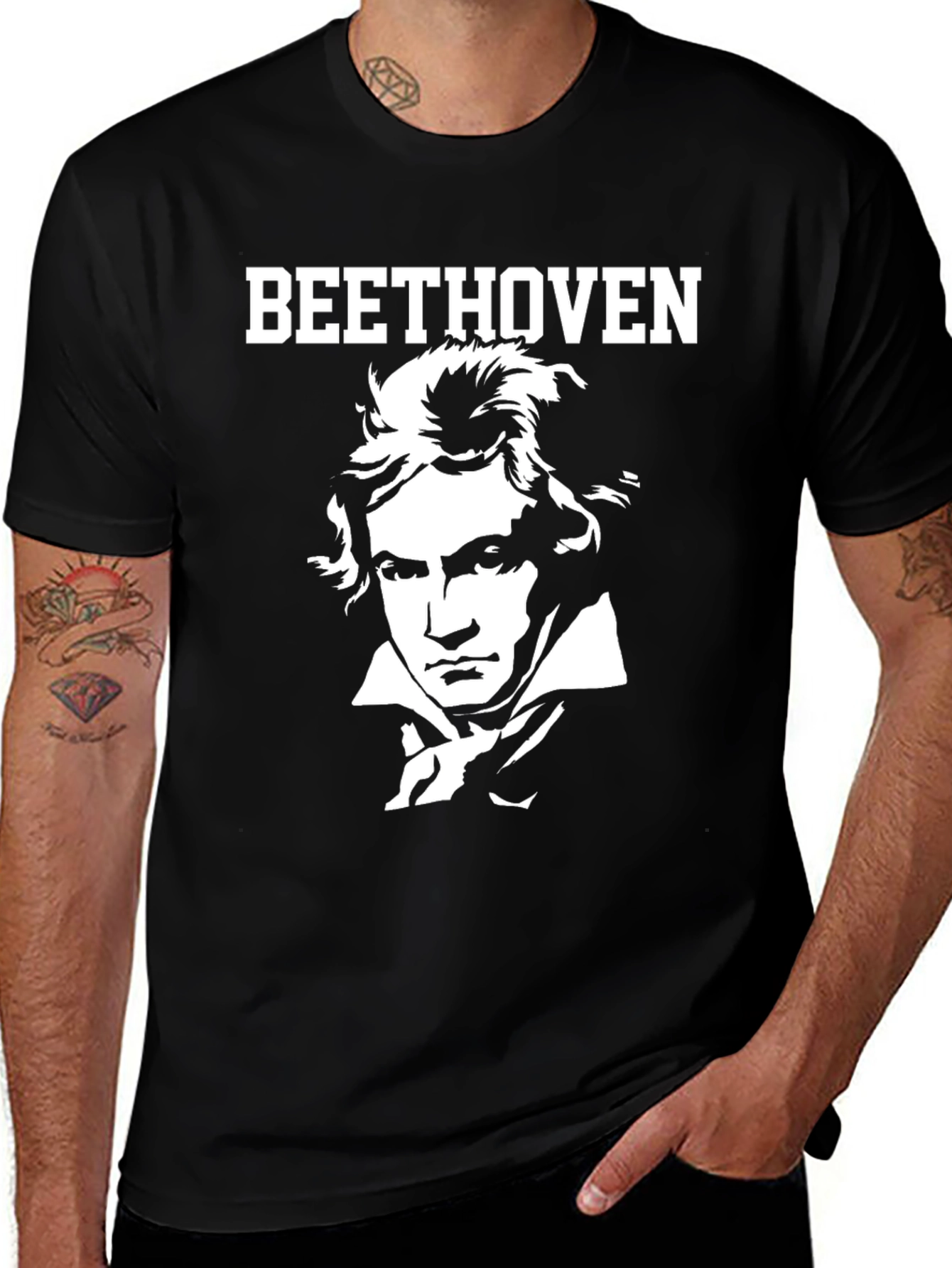Beethoven Graphic Tee - Classic Composer T-Shirt