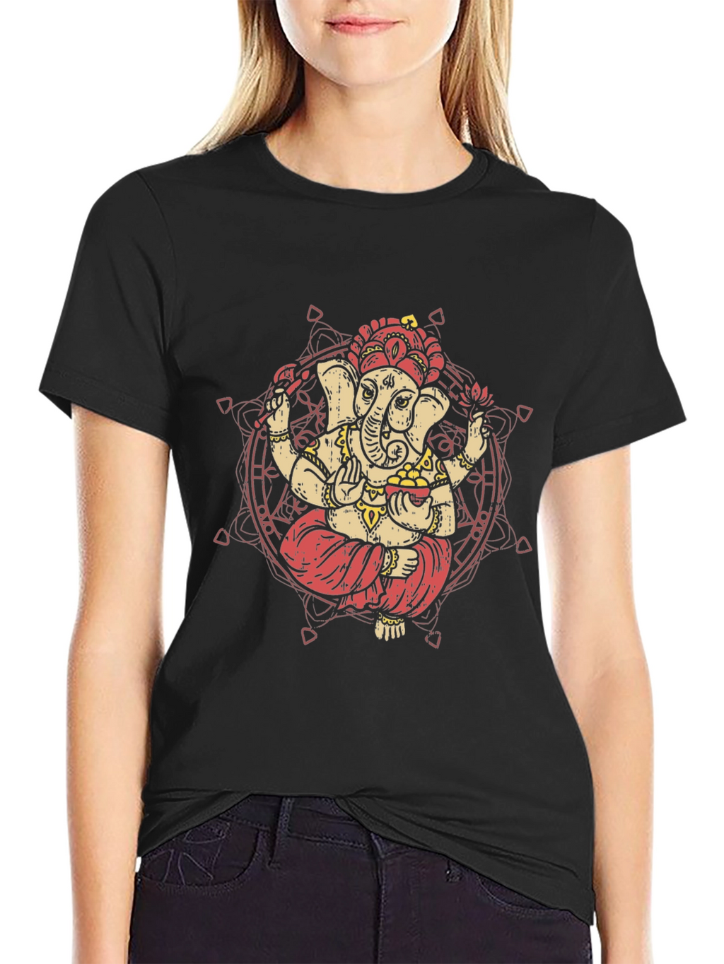 Ganesh Graphic Tee - Spiritual Style