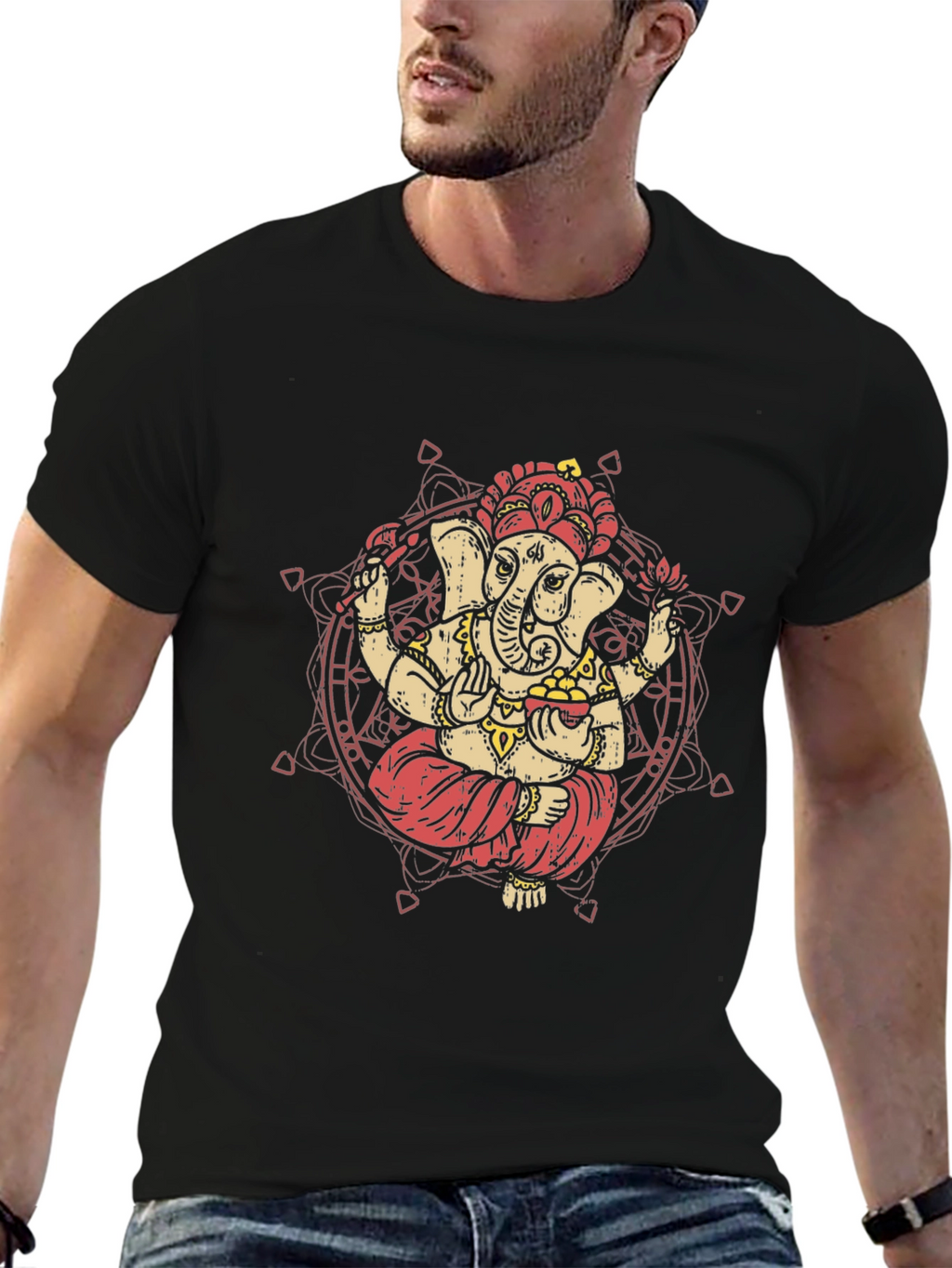 Ganesh Graphic Tee - Spiritual Style