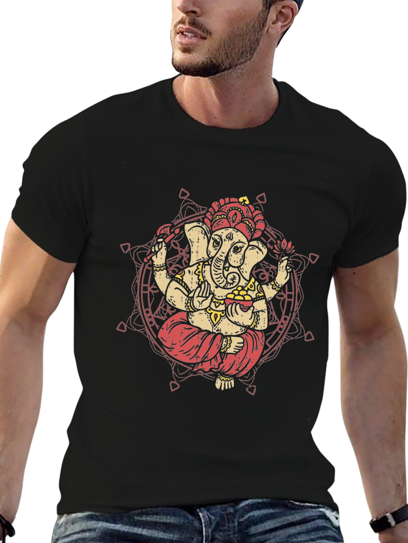 Ganesh Graphic Tee - Spiritual Style