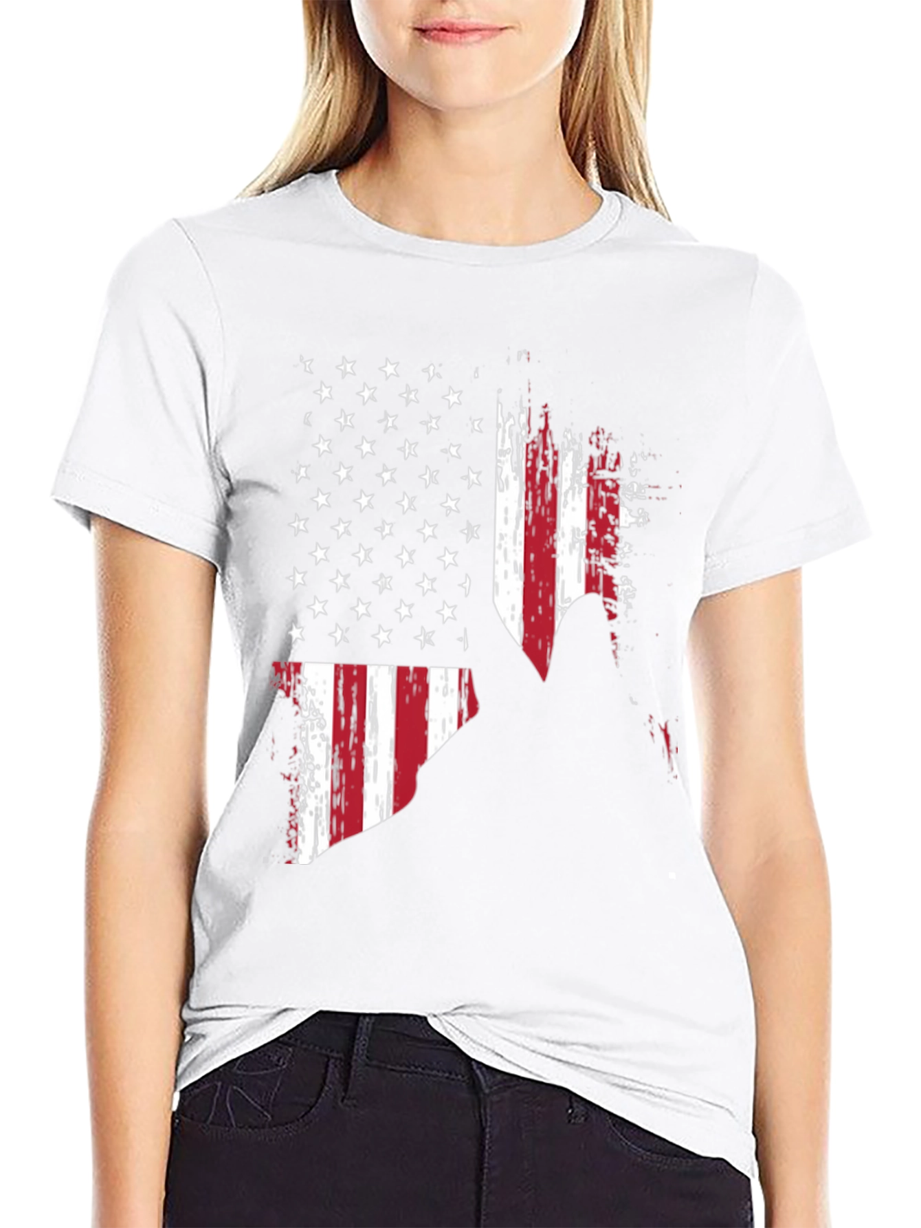 American Flag Patriotic Mens T-Shirt