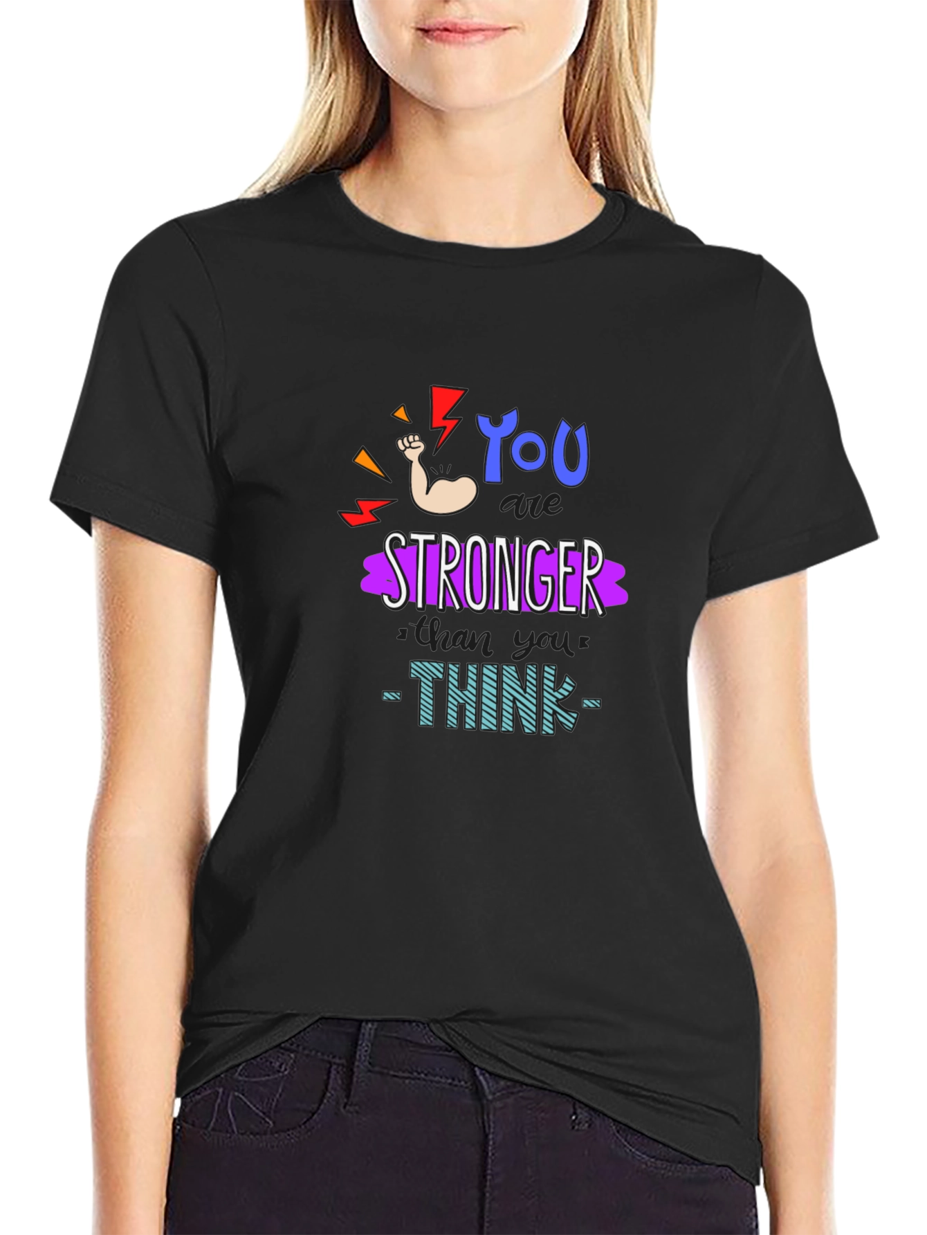Motivational You Are Stronger Graphic T-Shirt