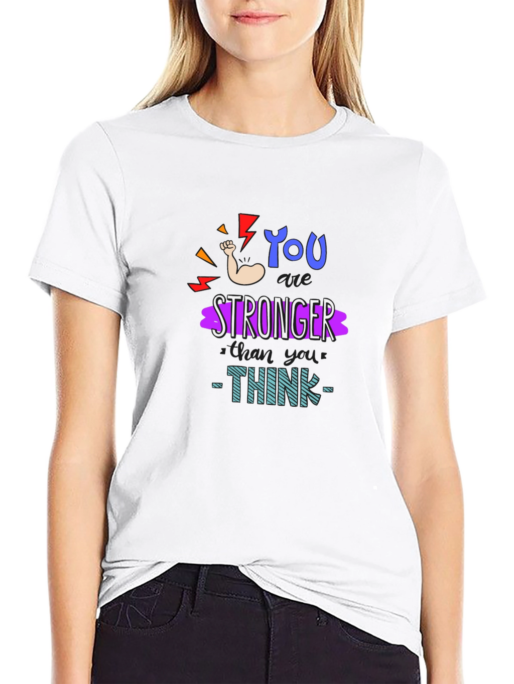 Motivational You Are Stronger Graphic T-Shirt